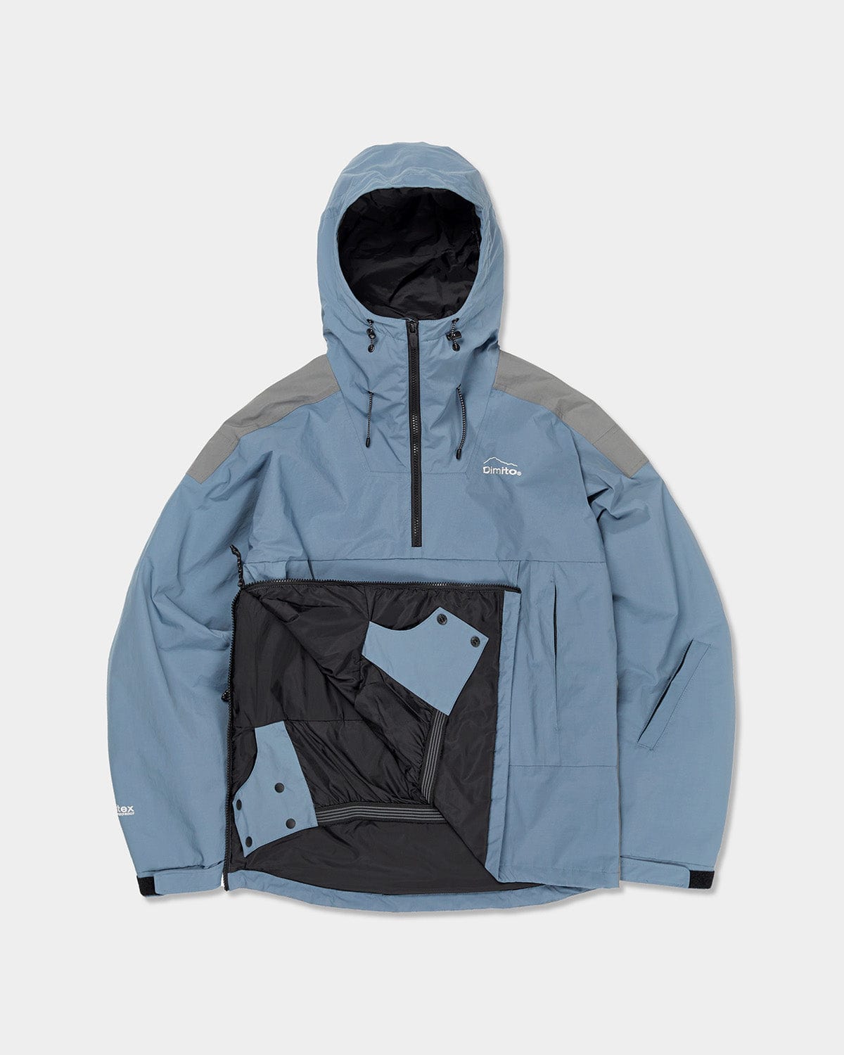 BLOCK PULLOVER JACKET STEEL