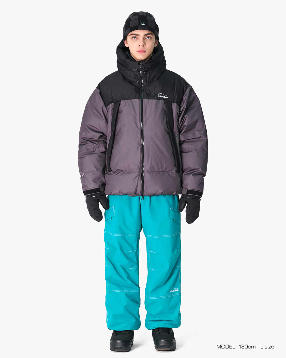 VERT 22 GEAMA TEMP DOWN JACKET PURPLE GREY