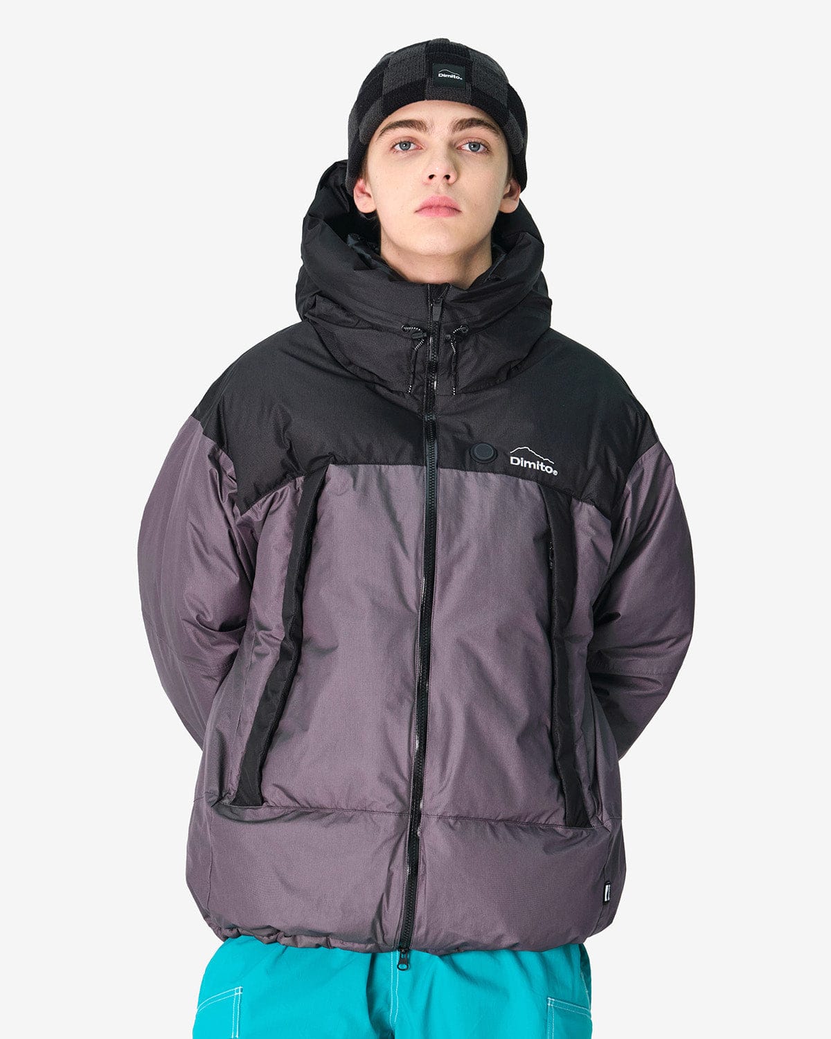 VERT 22 GEAMA TEMP DOWN JACKET PURPLE GREY