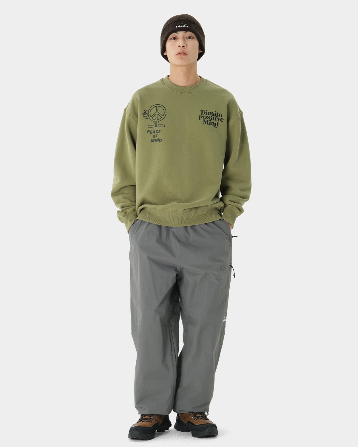 VERT 23 AIR FORCE OS PANTS STEEL GREY (Semi Wide Fit)