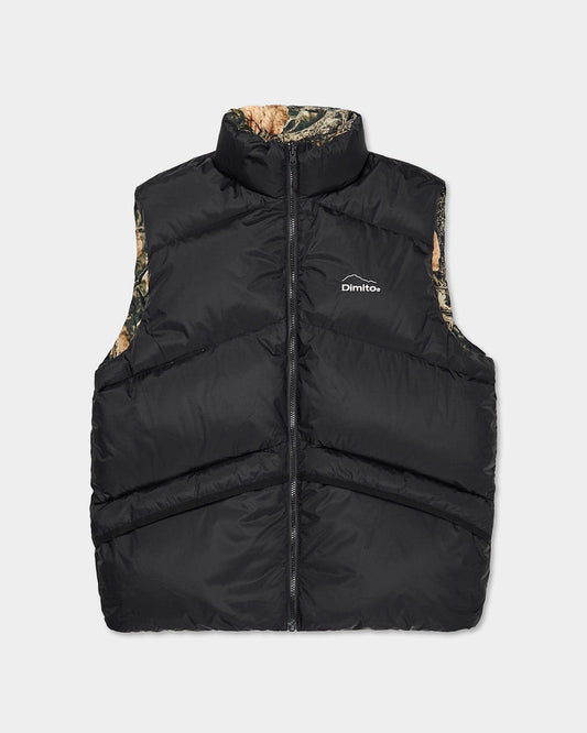 VERT 23 REVERSIBLE DOWN VEST BLACK