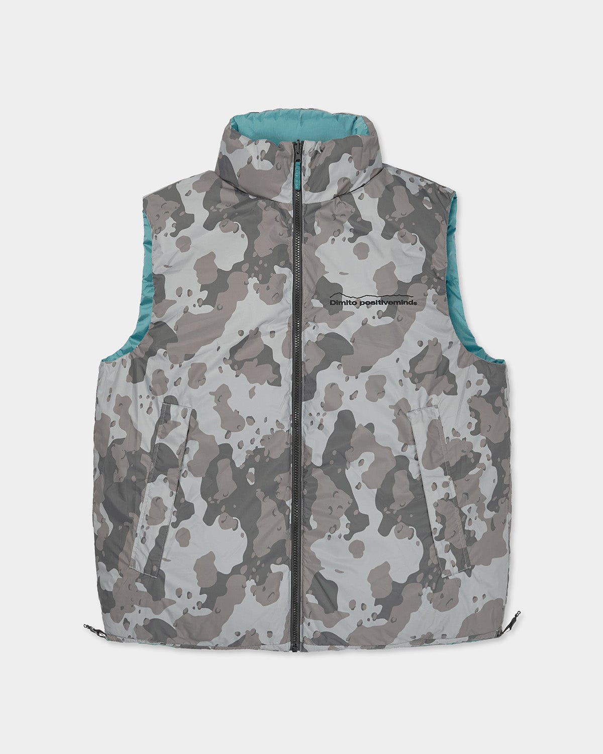 VERT 23 REVERSIBLE DOWN VEST MARINE GREEN