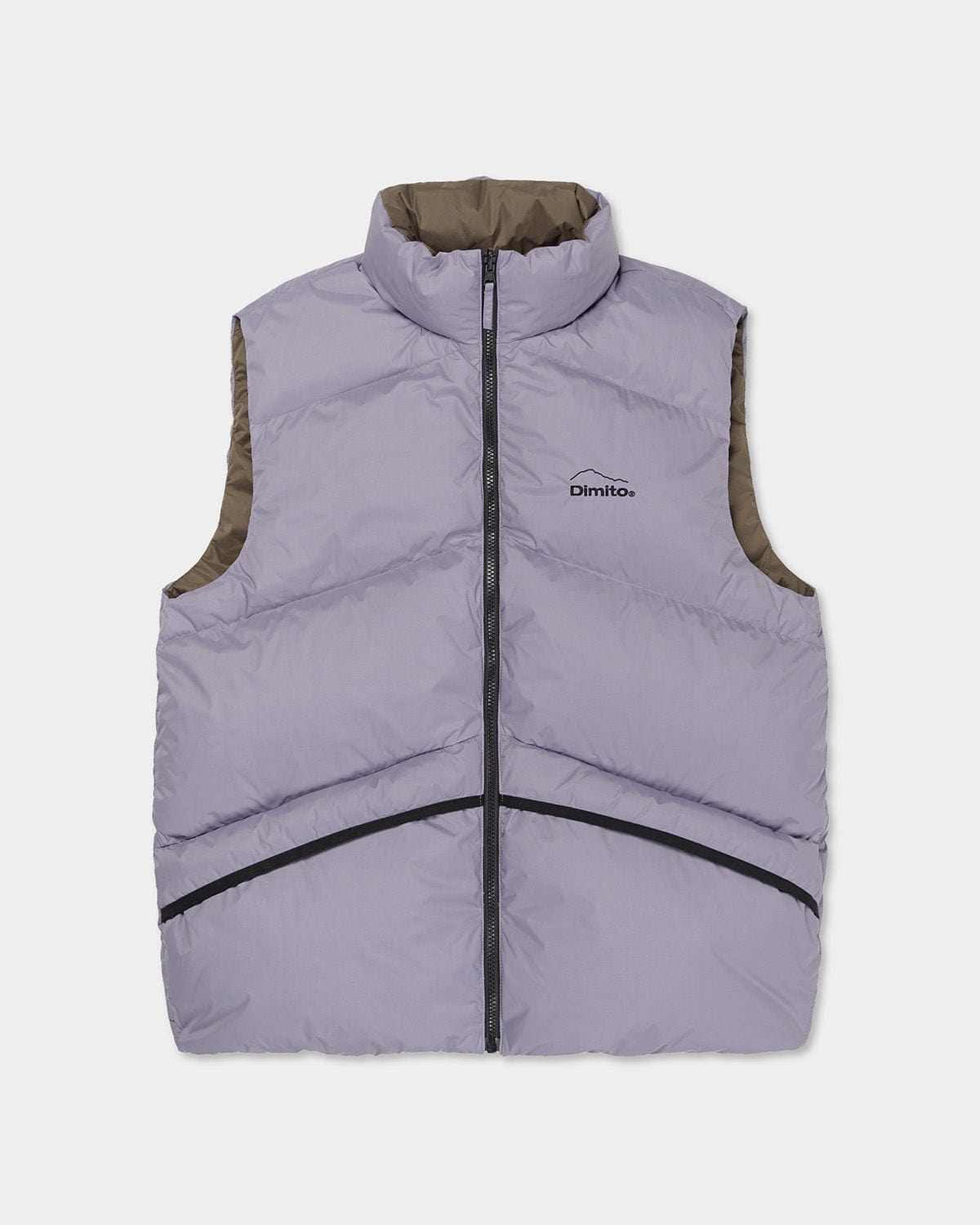 VERT 23 REVERSIBLE DOWN VEST PURPLE ASH