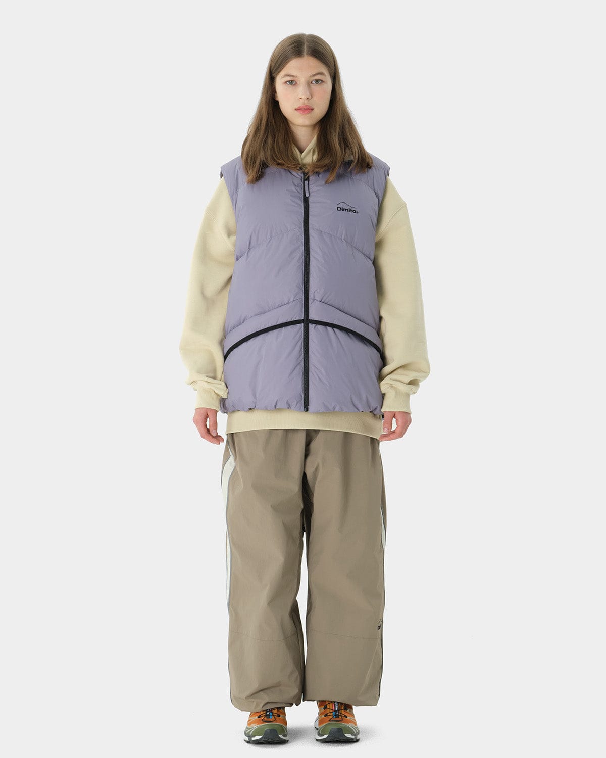 VERT 23 REVERSIBLE DOWN VEST PURPLE ASH