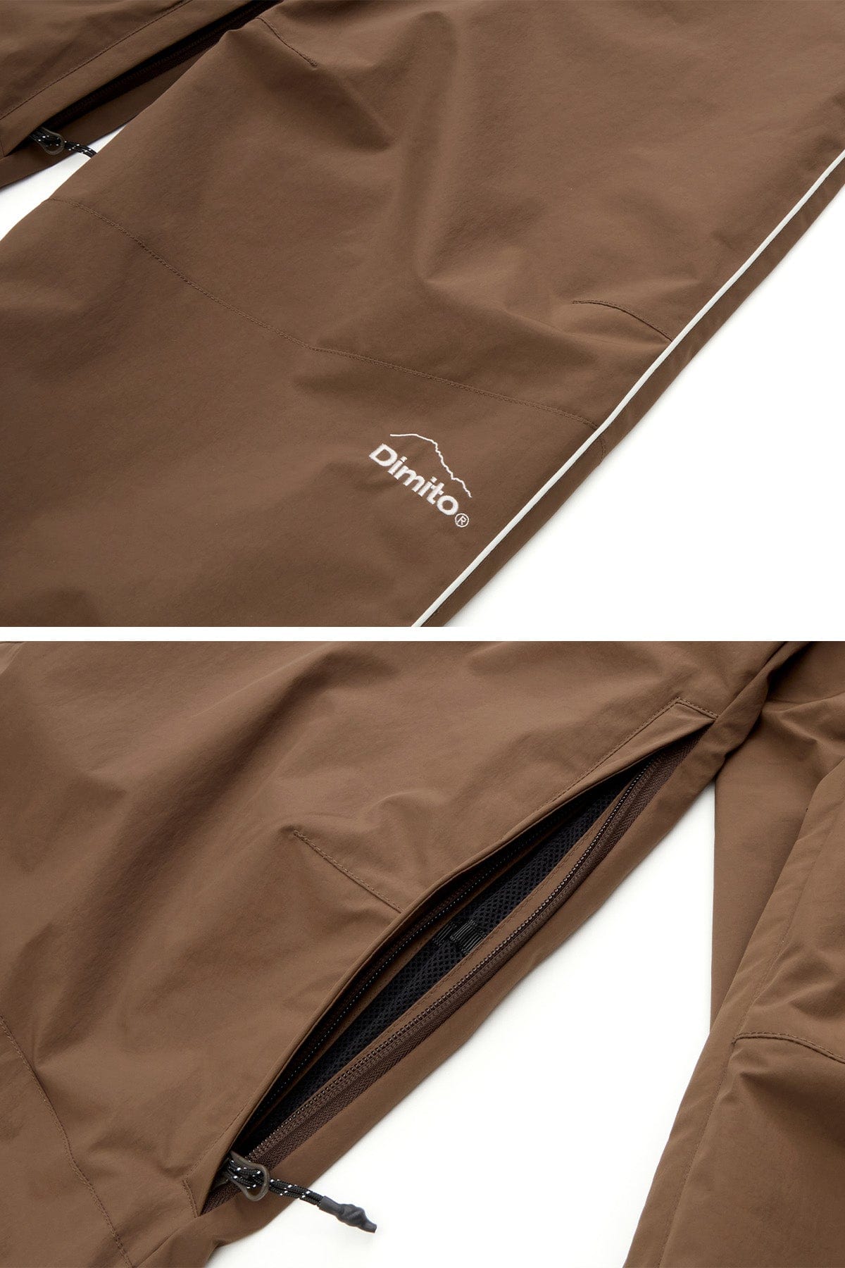 VERT AIR FORCE BANDED PANTS BROWN (Wide Fit)