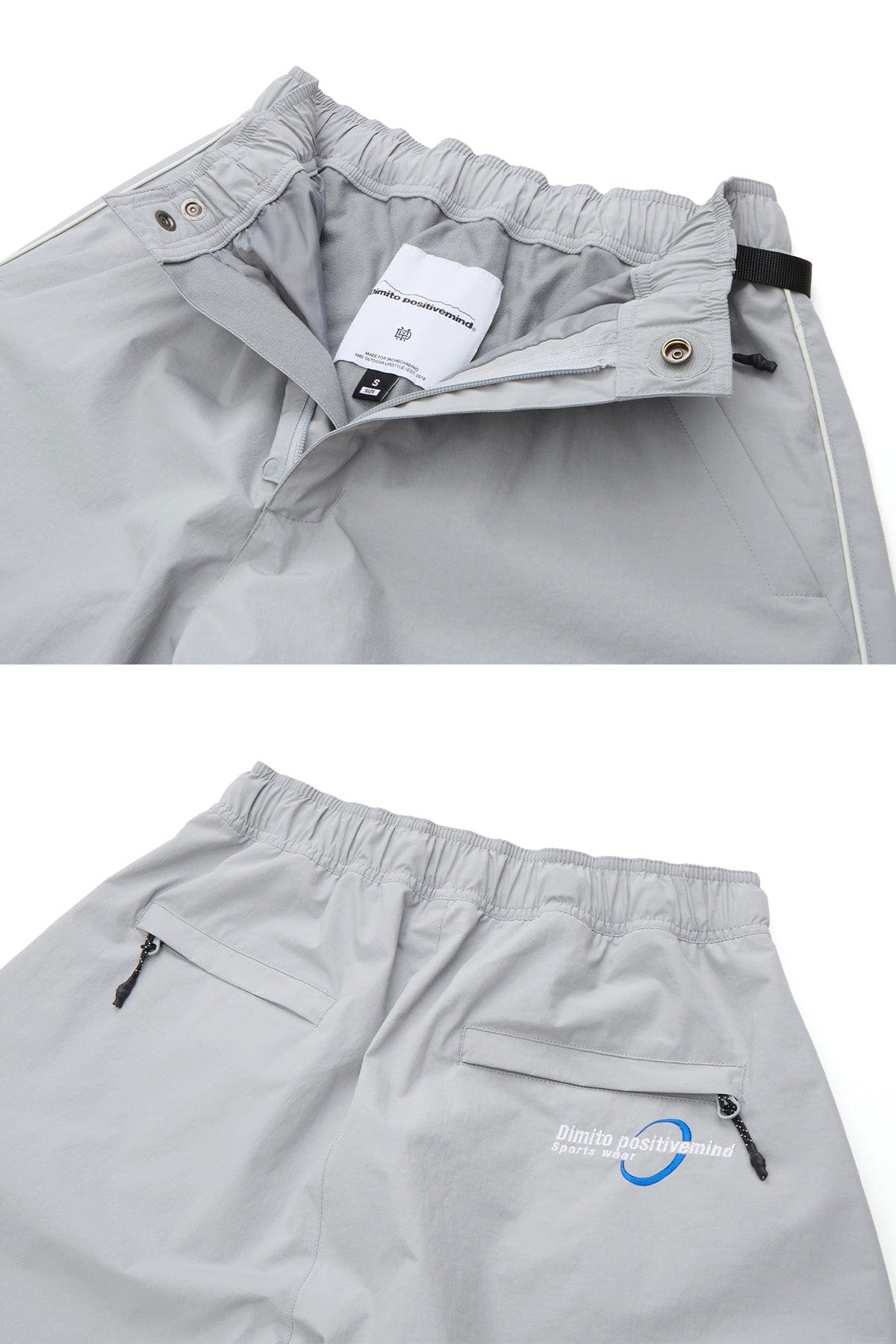 VERT AIR FORCE BANDED PANTS GREY (Wide Fit)