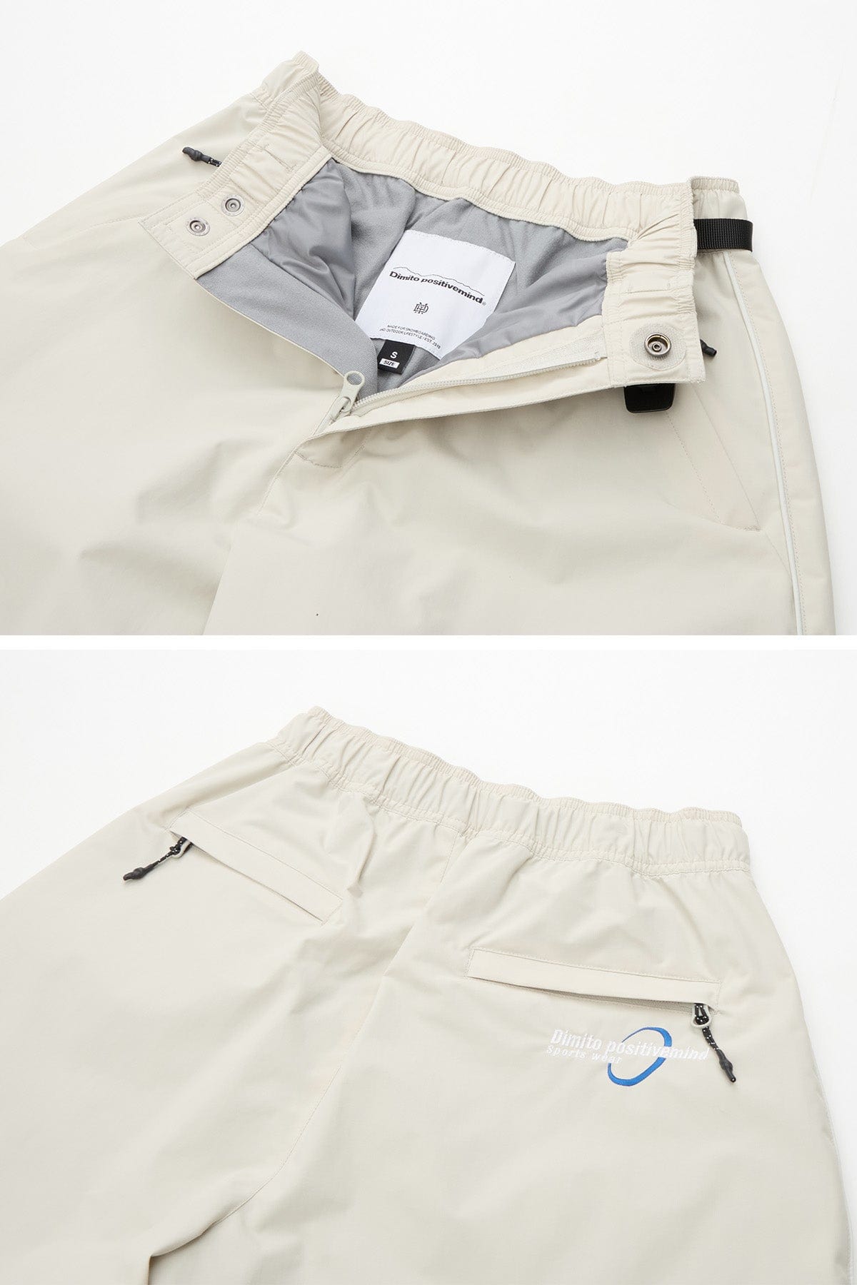 VERT AIR FORCE BANDED PANTS IVORY (Wide Fit)