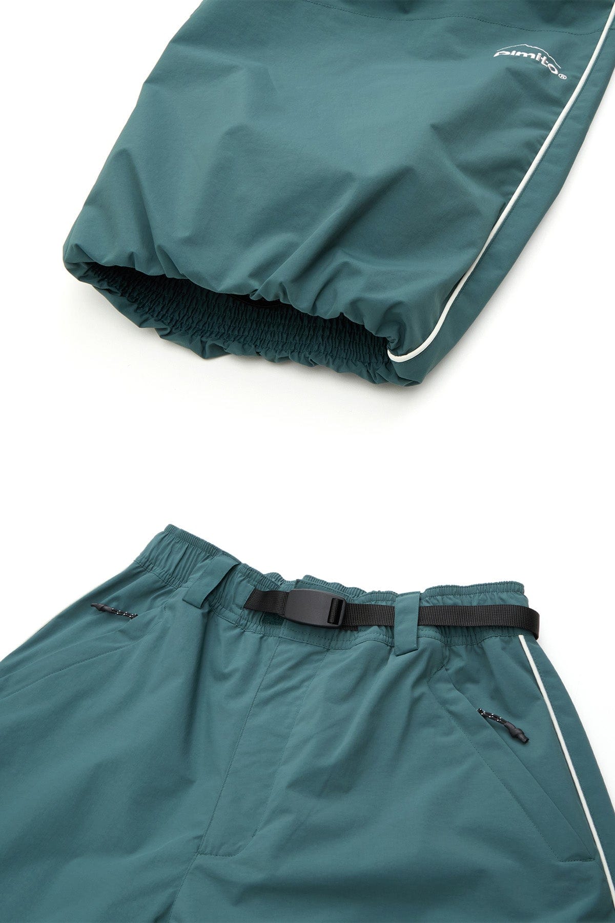 VERT AIR FORCE BANDED PANTS TEAL GREEN (Wide Fit)