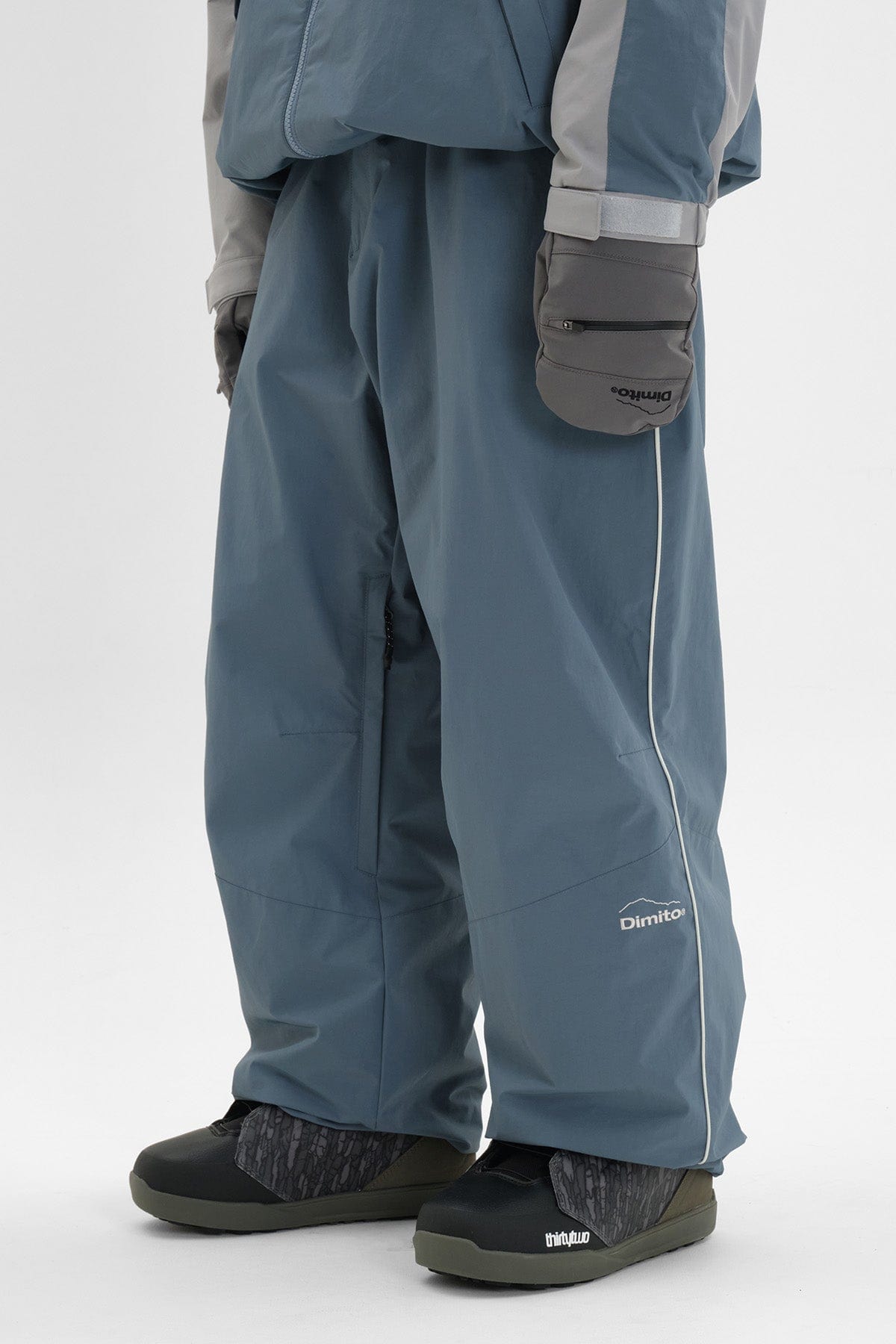 VERT AIR FORCE BANDED PANTS TEAL (Wide Fit)