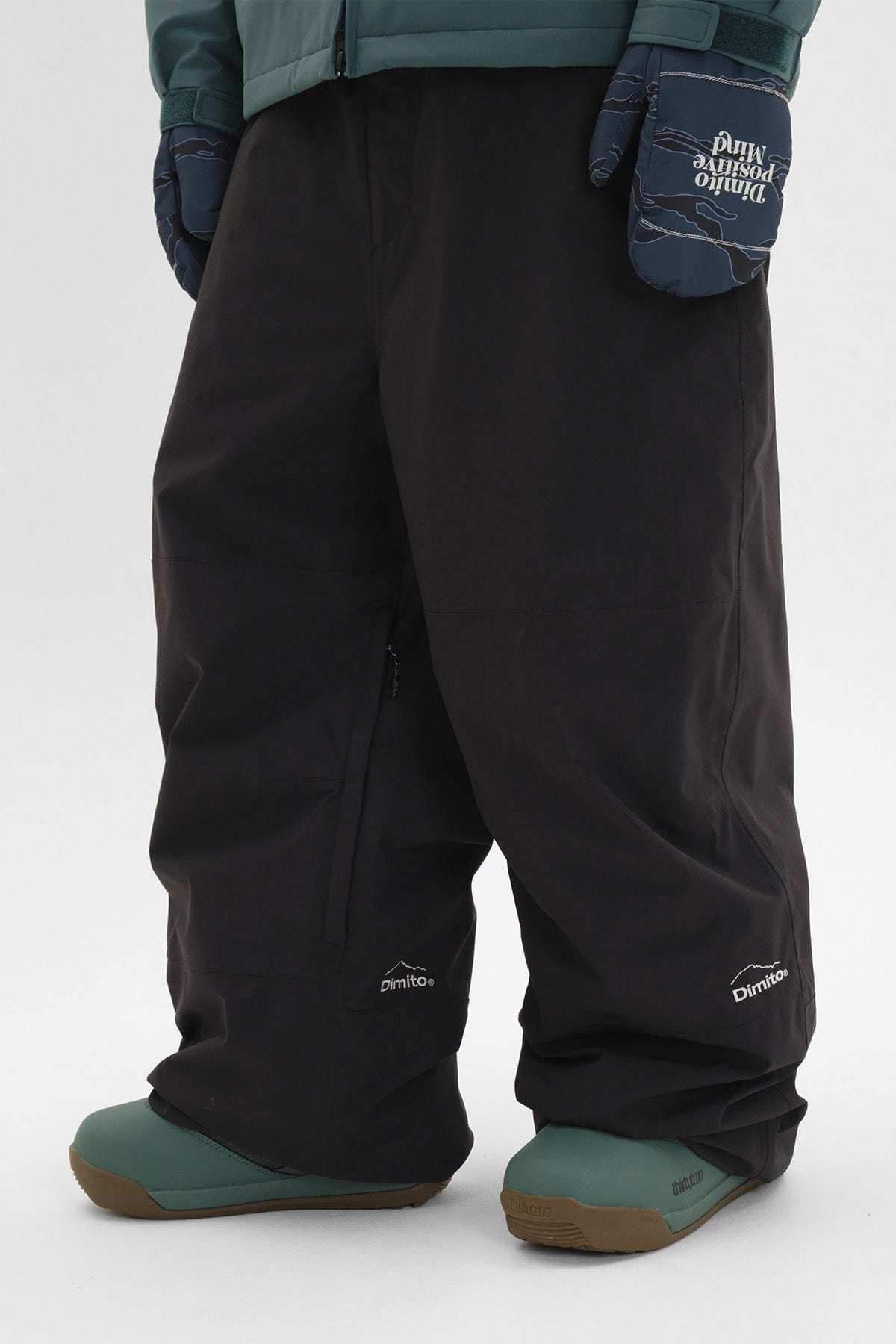 VERT BANDED BT PANTS BLACK