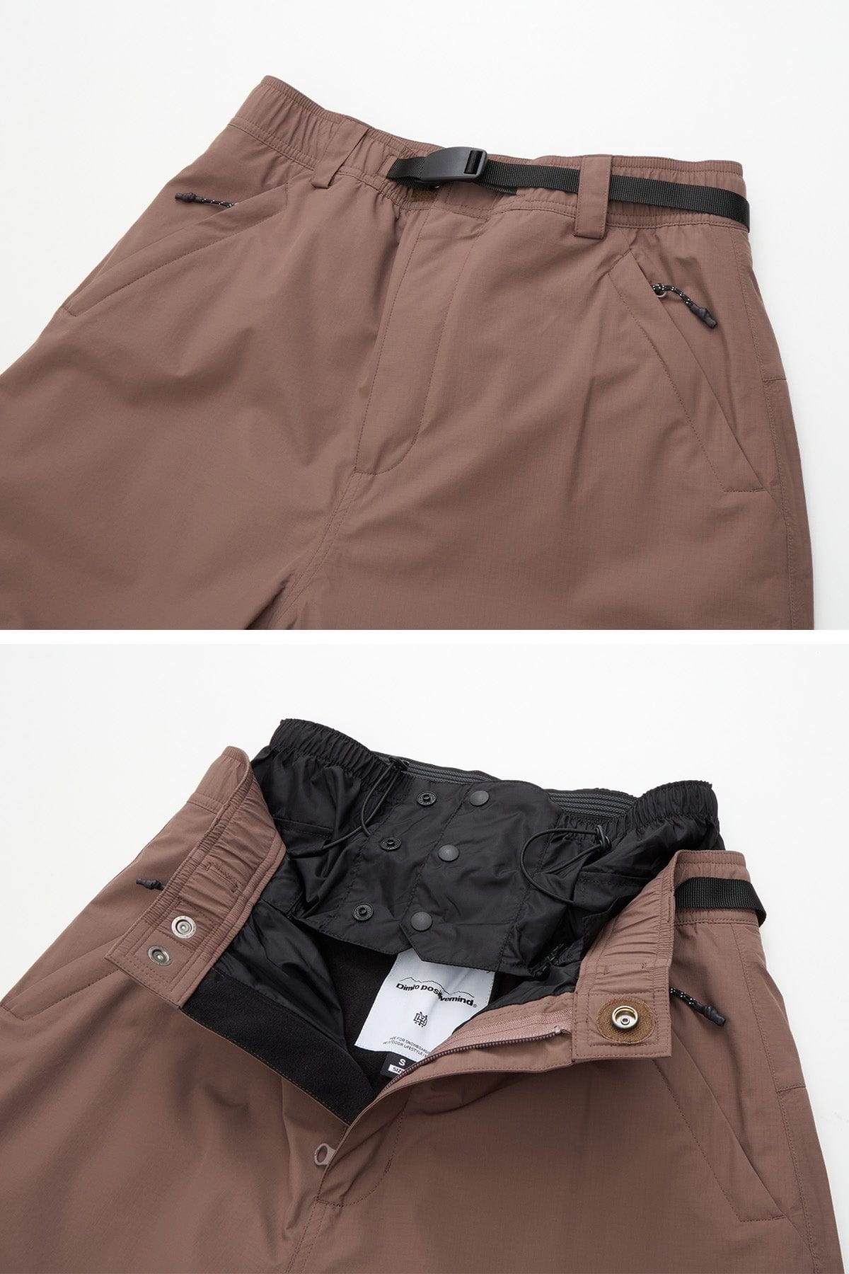 VERT BANDED BT PANTS DEEP BROWN