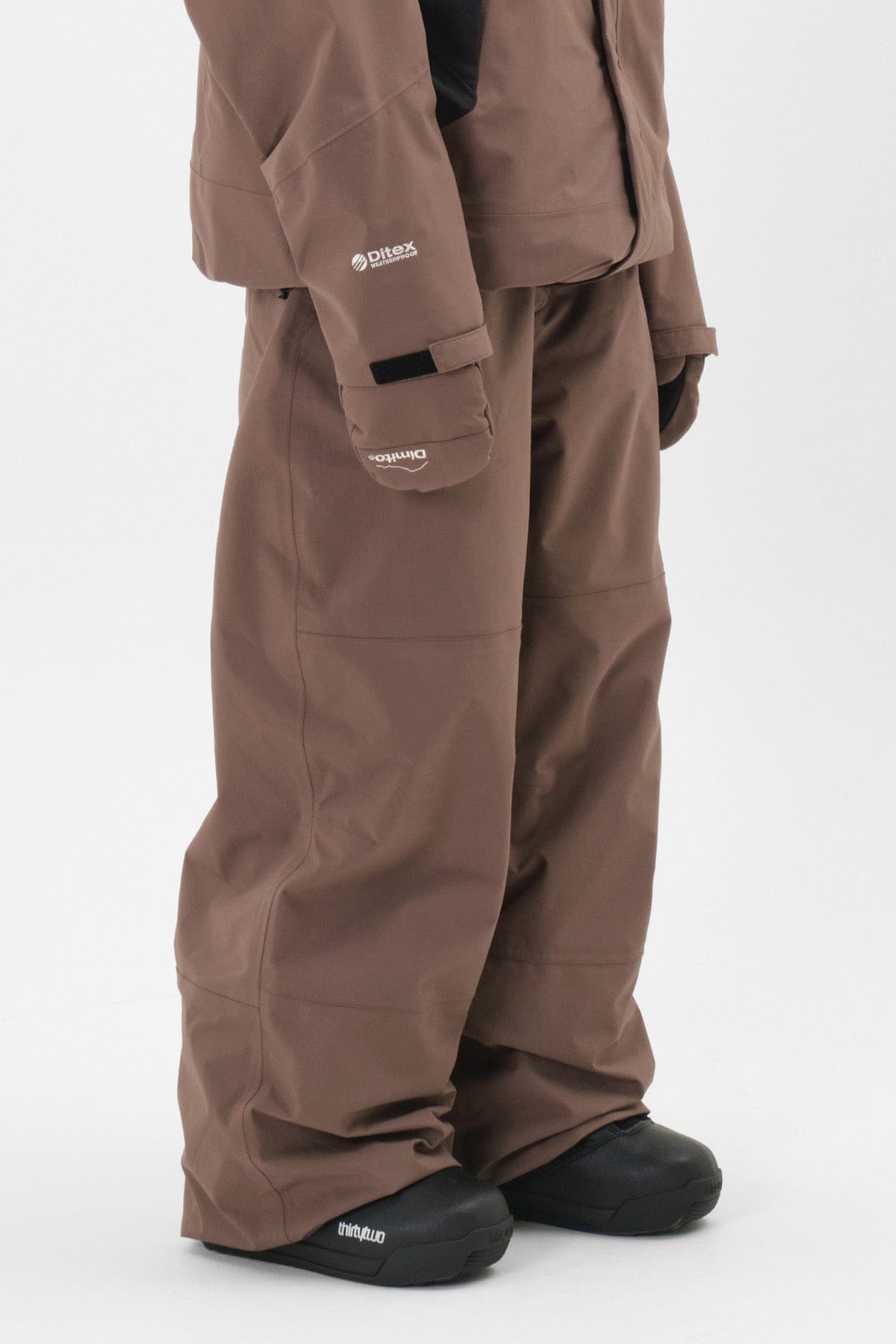 VERT BANDED BT PANTS DEEP BROWN