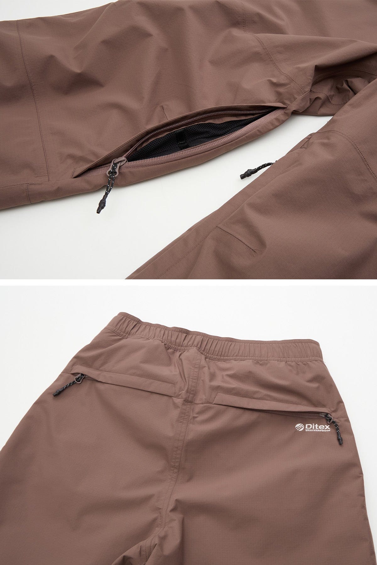 VERT BANDED BT PANTS DEEP BROWN