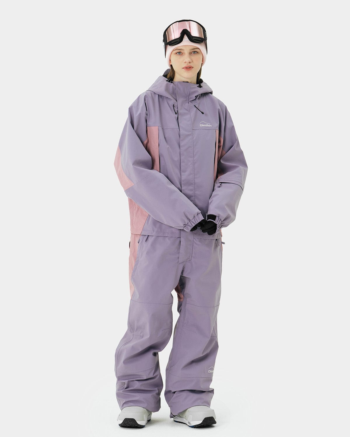 VERT BLOCK ES JUMPSUIT PURPLE ASH