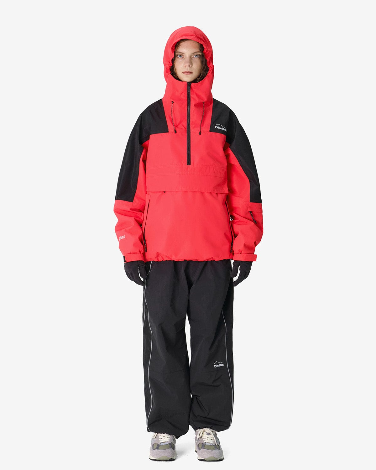 VERT BLOCK MT JACKET CRIMSON