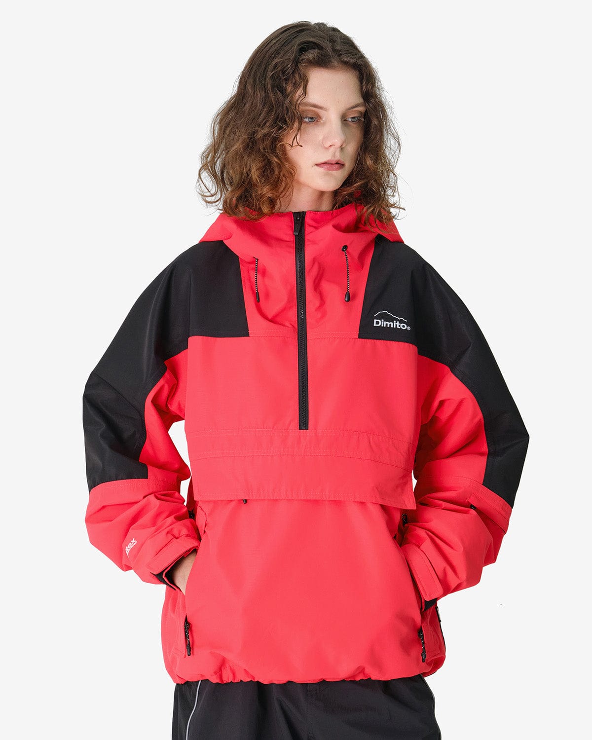 VERT BLOCK MT JACKET CRIMSON