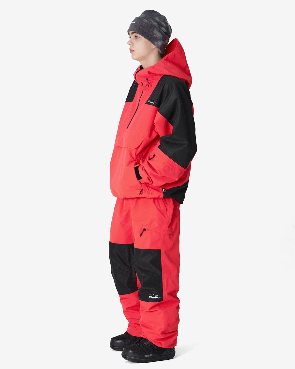 VERT BLOCK MT JACKET CRIMSON