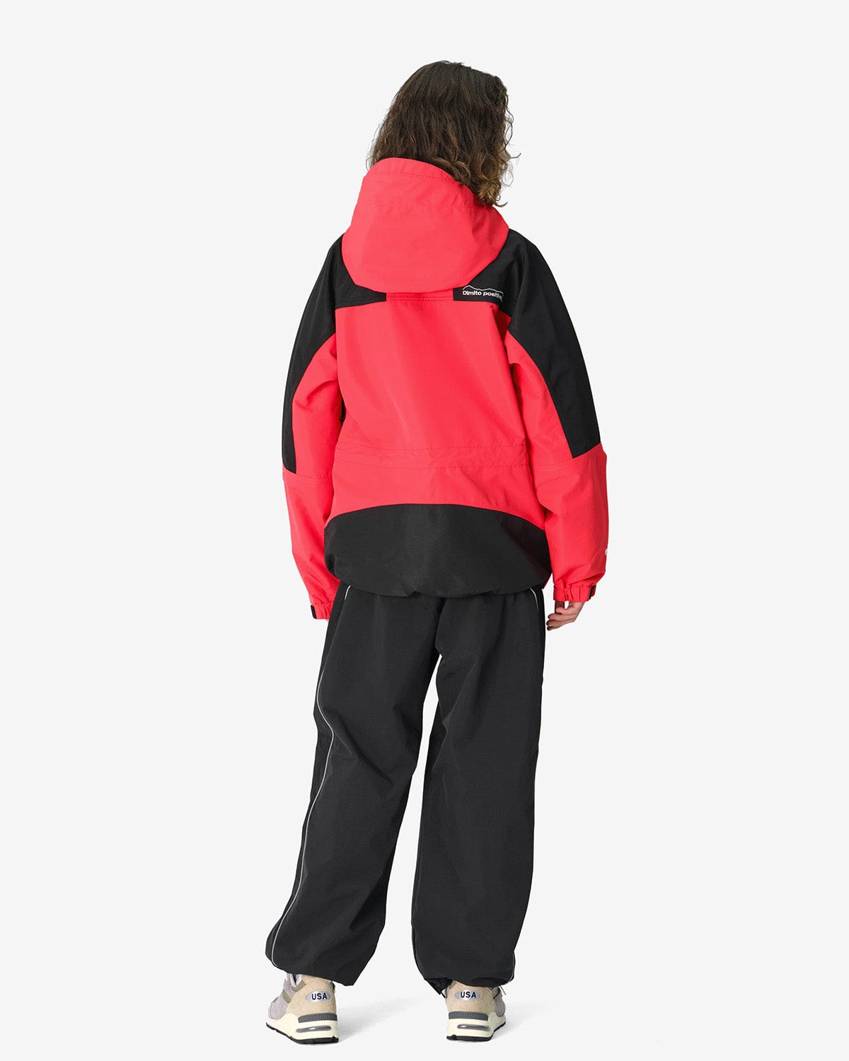 VERT BLOCK MT JACKET CRIMSON