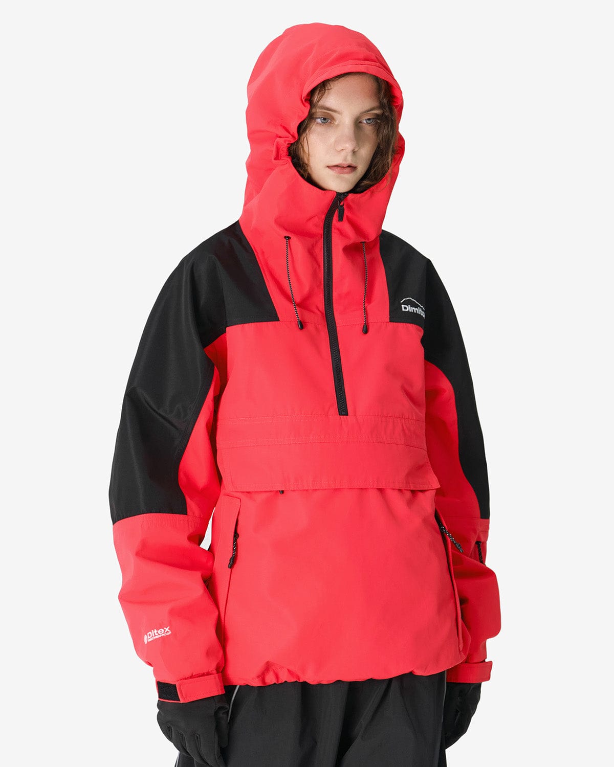 VERT BLOCK MT JACKET CRIMSON