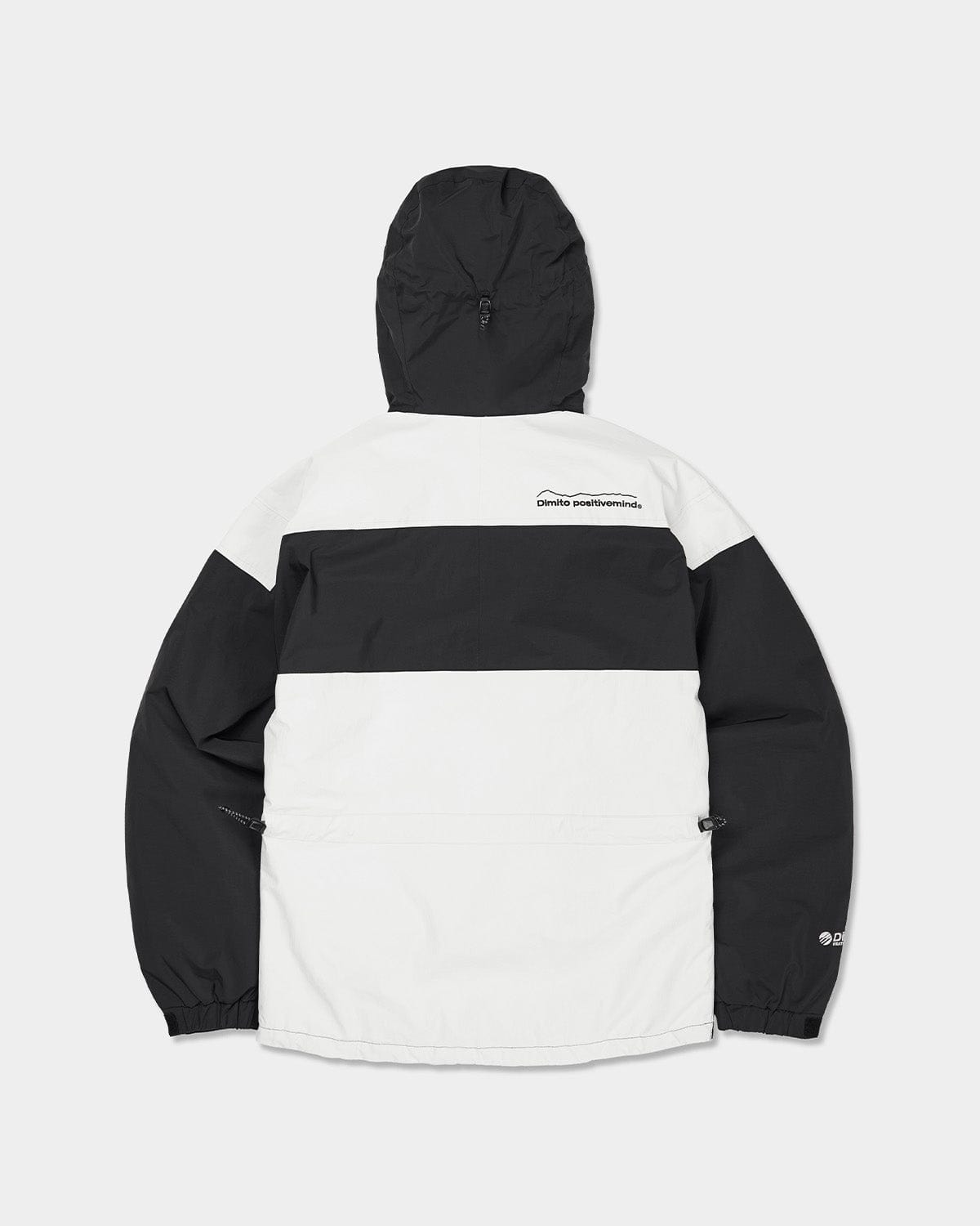 VERT BLOCK PULLOVER JACKET BLACK