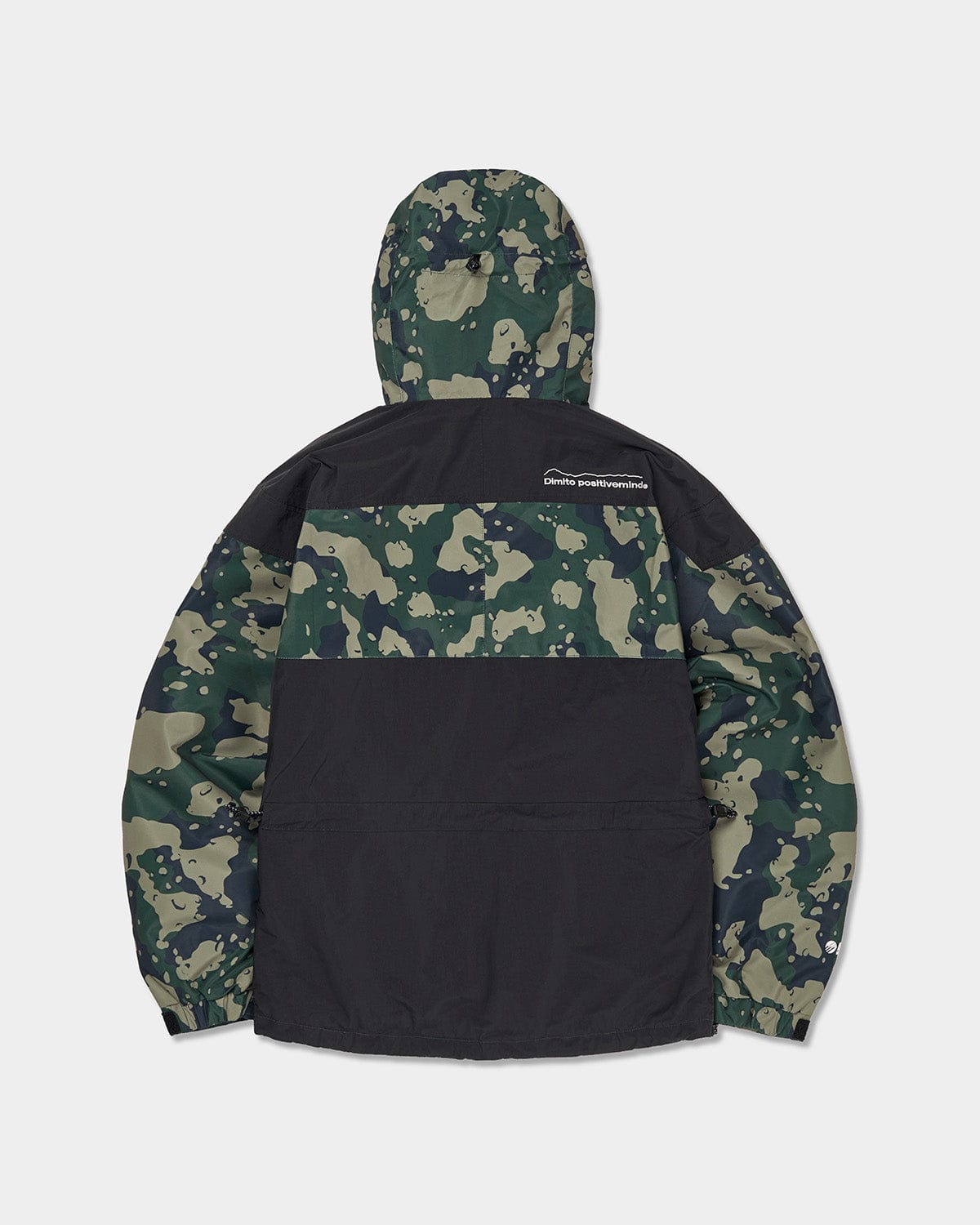 VERT BLOCK PULLOVER JACKET OLIVE CAMO