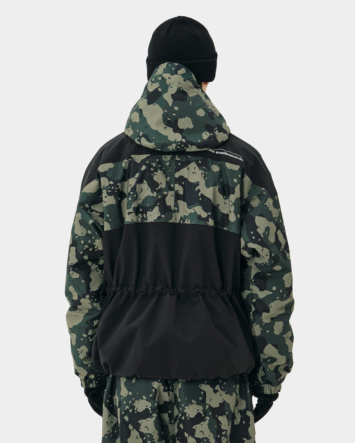 VERT BLOCK PULLOVER JACKET OLIVE CAMO