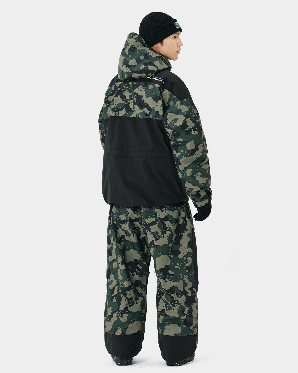 VERT BLOCK WIDE PANTS OLIVE CAMO (Semi Wide Fit)