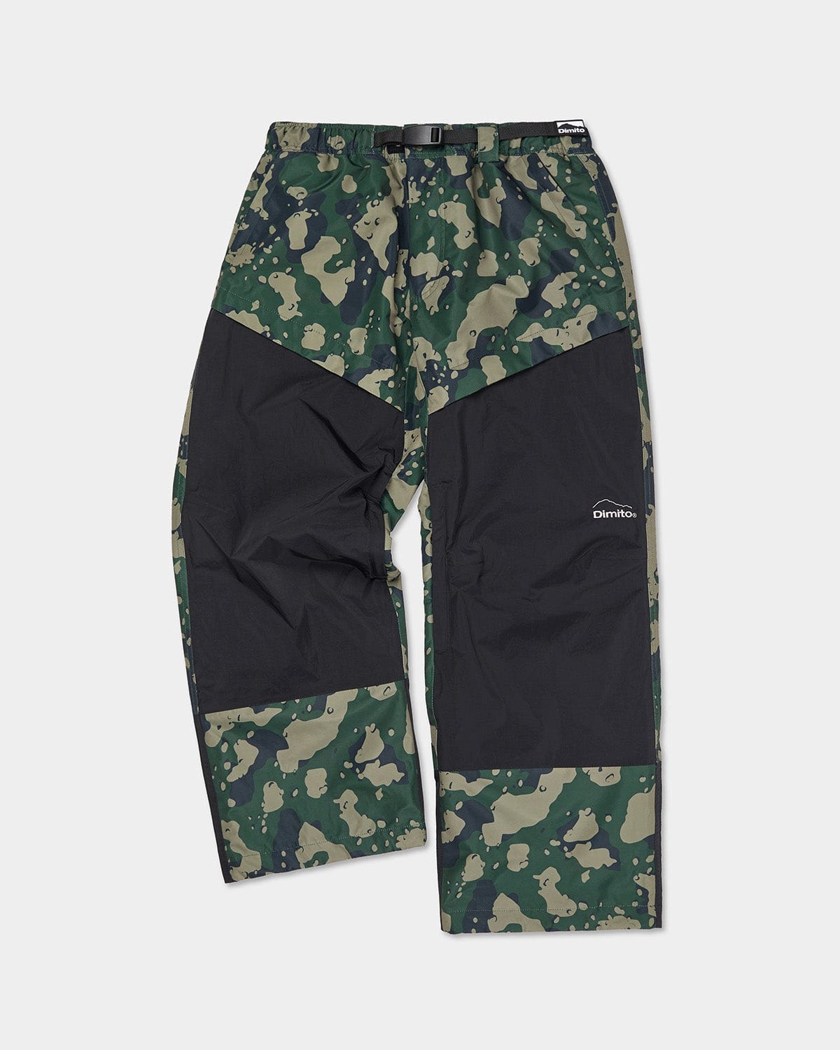 VERT BLOCK WIDE PANTS OLIVE CAMO (Semi Wide Fit)