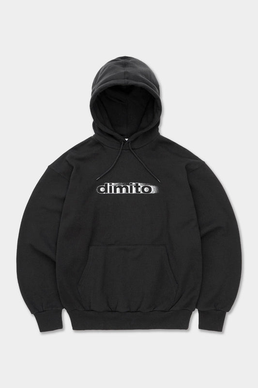 VERT BLURRY LOGO HOODIE BLACK