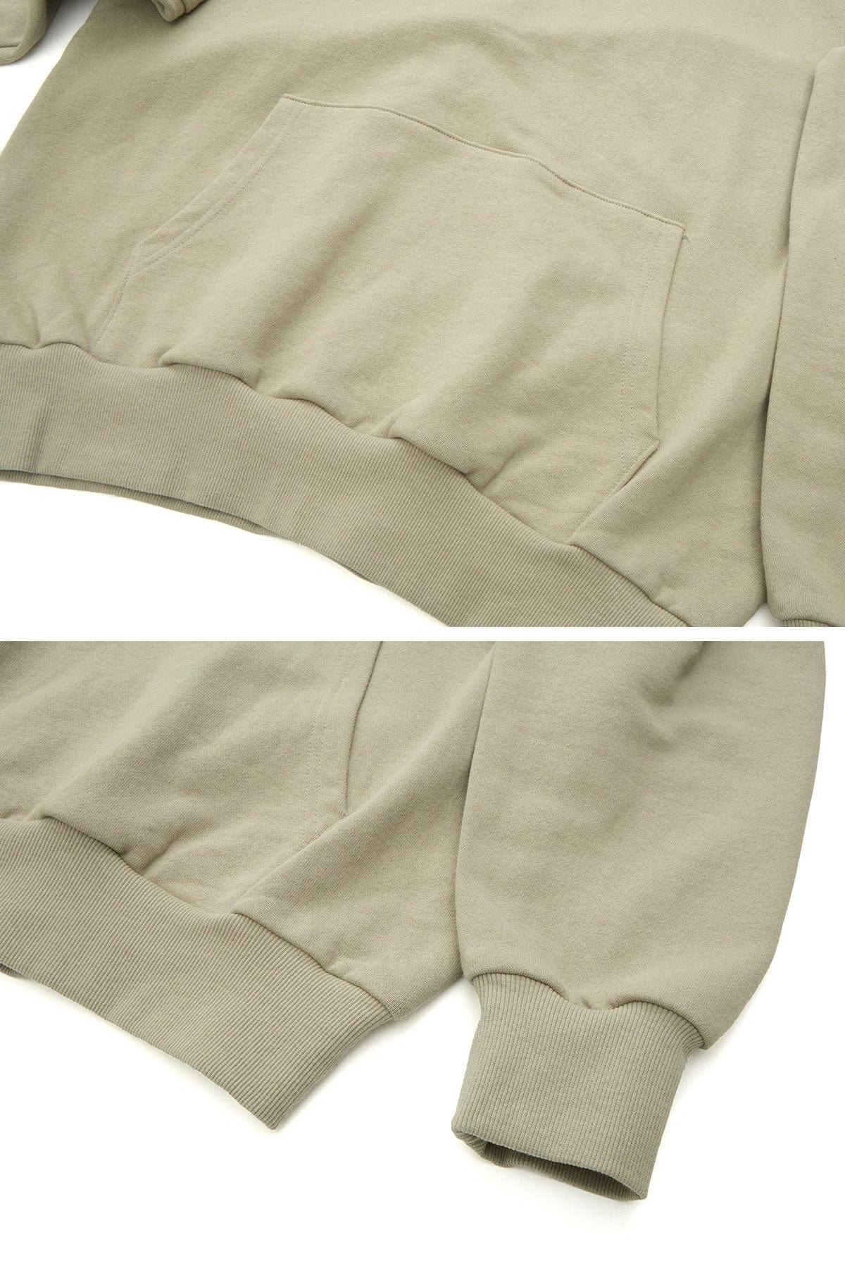 VERT BLURRY LOGO HOODIE KHAKI