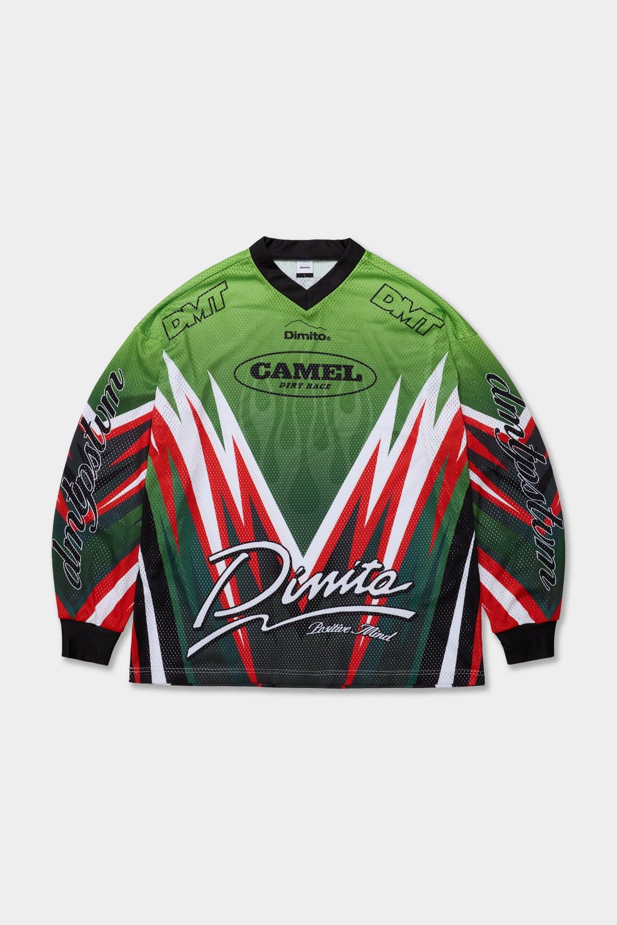 VERT CAMEL RACE JERSEY OIL GREEN