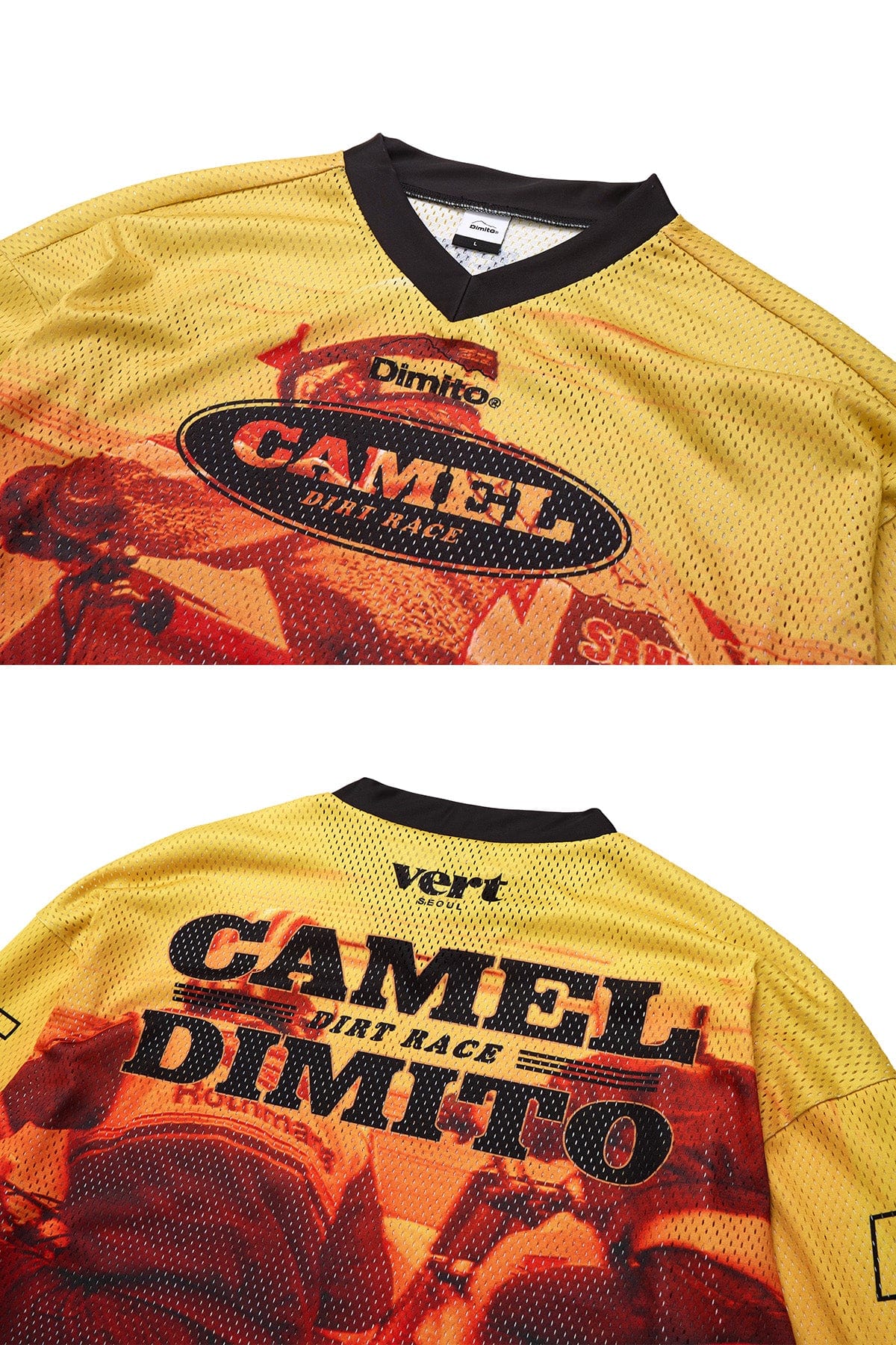 VERT CAMEL RACE JERSEY SUNSET YELLOW