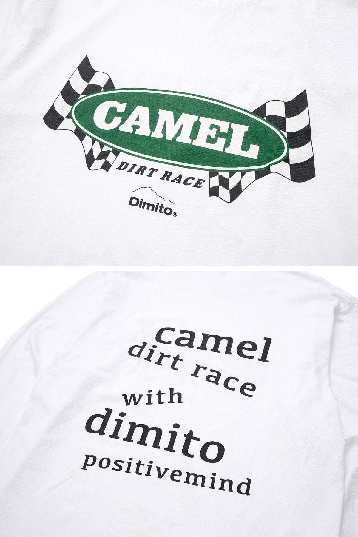 VERT CAMEL RACE LSV GD 6.5OZ TEE WHITE