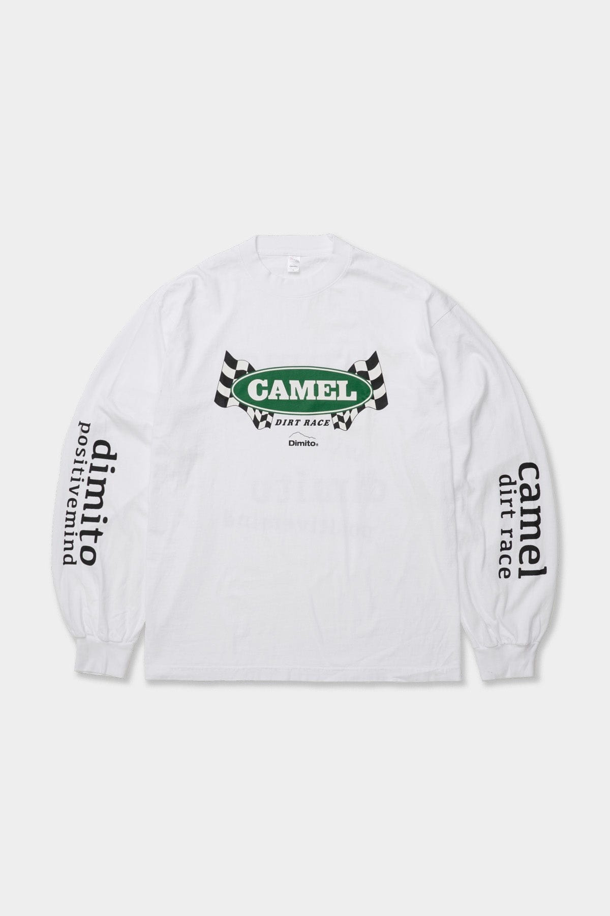 VERT CAMEL RACE LSV GD 6.5OZ TEE WHITE