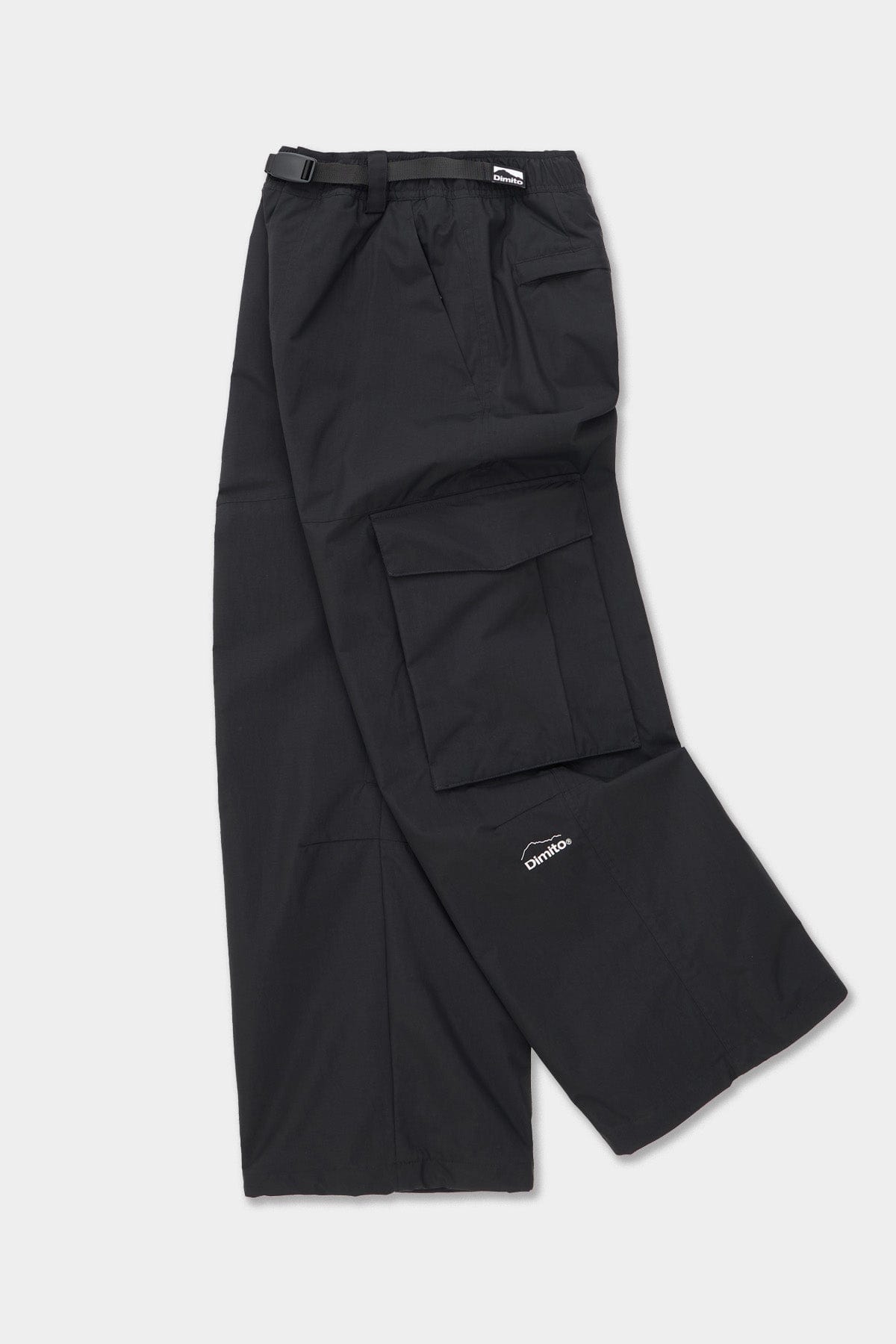 VERT CARGO BIG PANTS BLACK