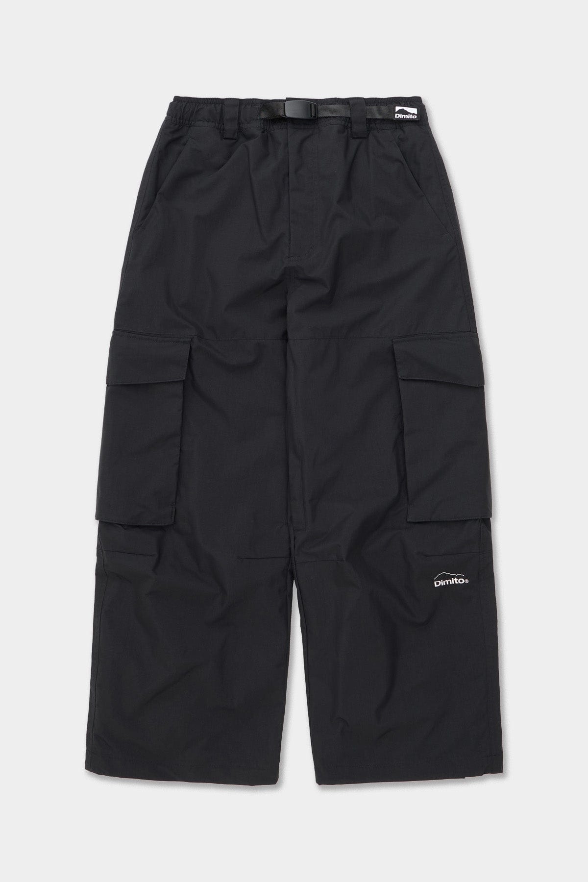 VERT CARGO BIG PANTS BLACK