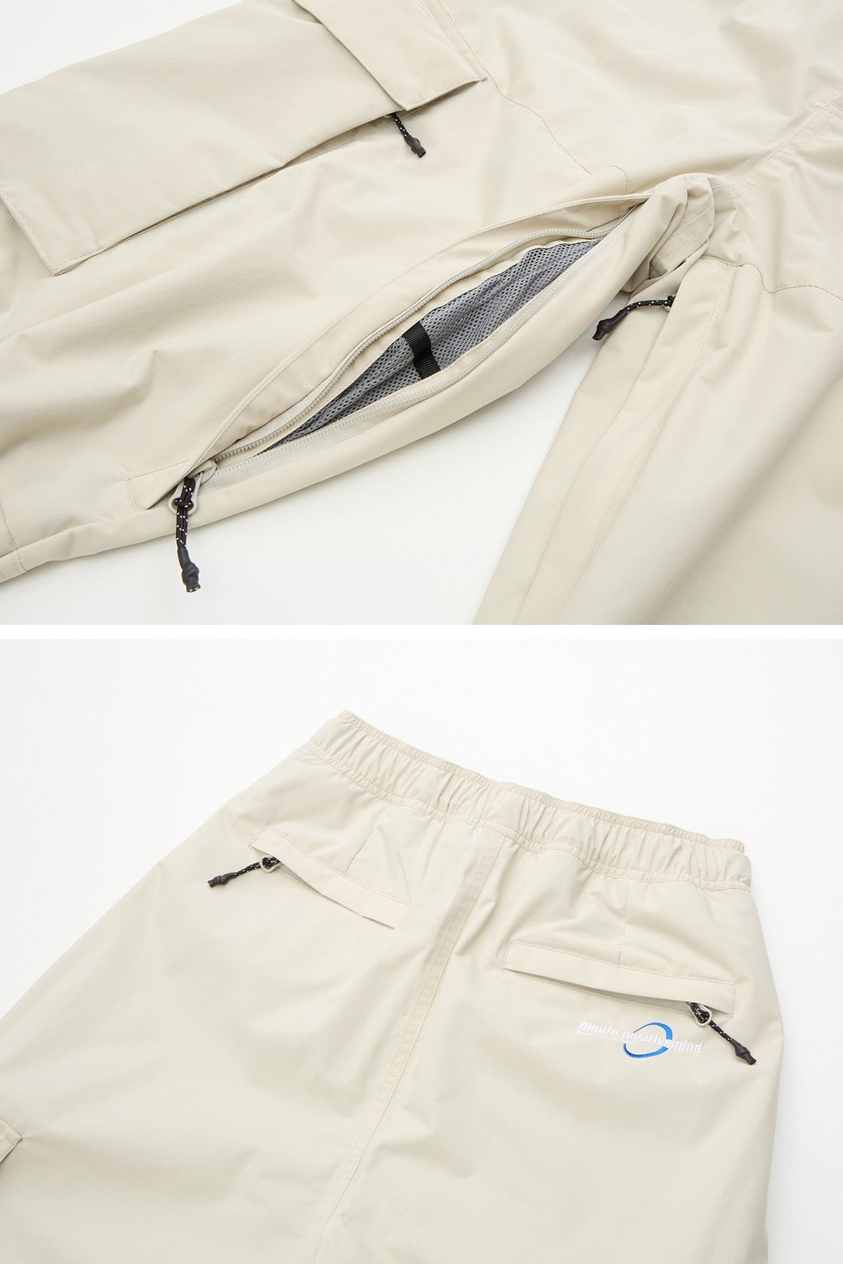 VERT CARGO BIG PANTS IVORY