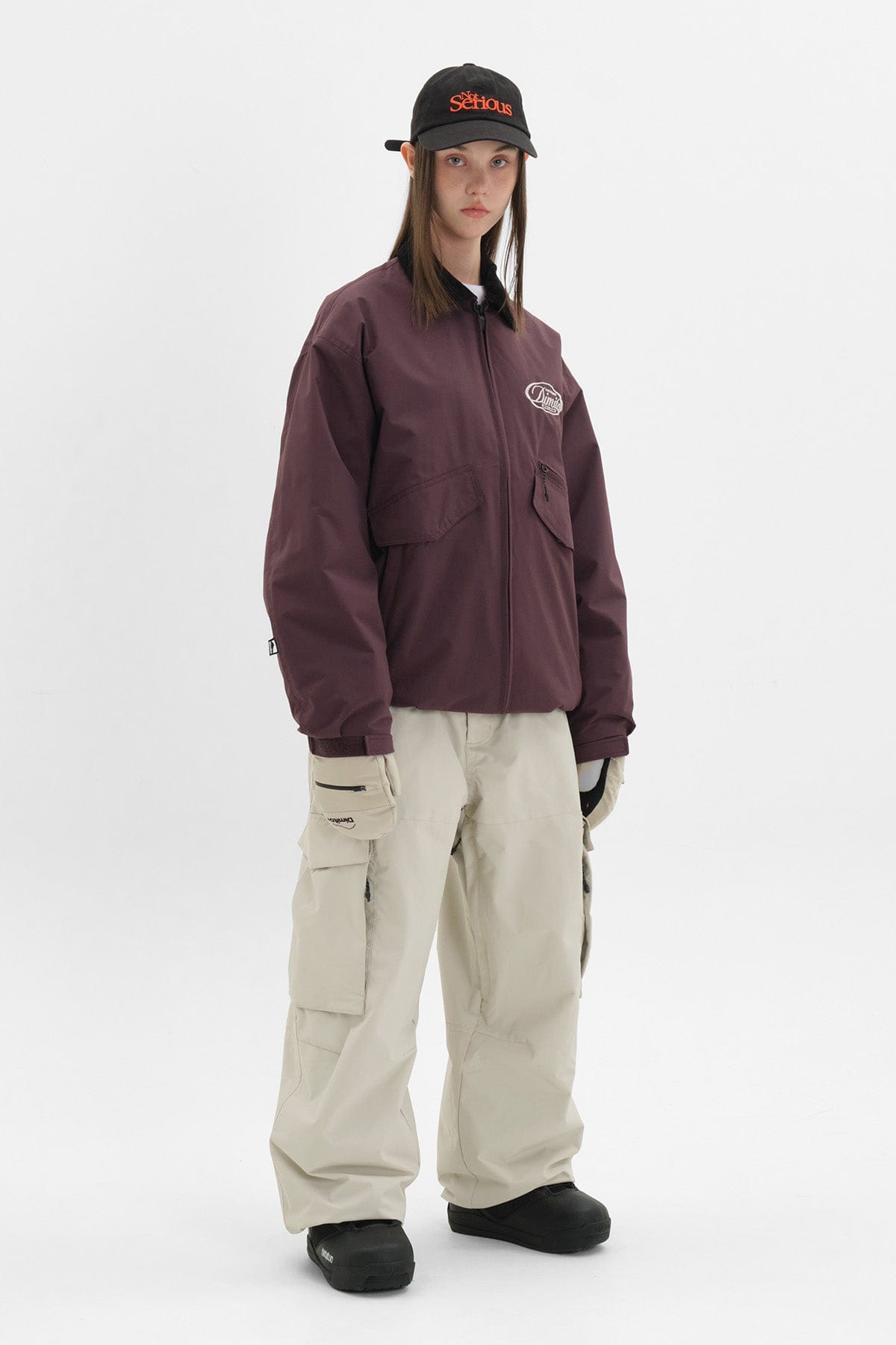 VERT CARGO BIG PANTS IVORY