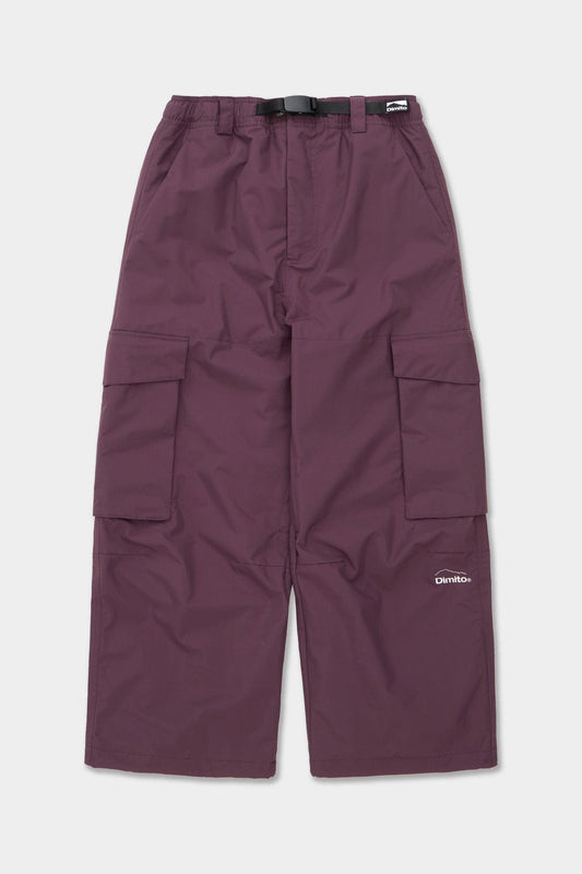 VERT CARGO BIG PANTS WINE