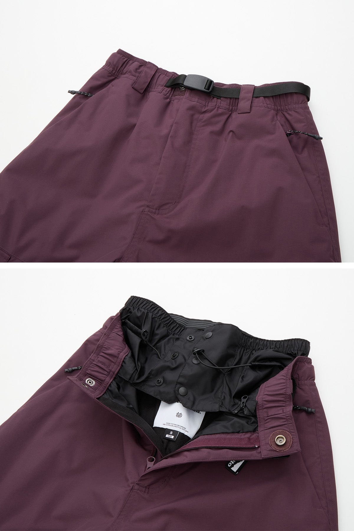 VERT CARGO BIG PANTS WINE