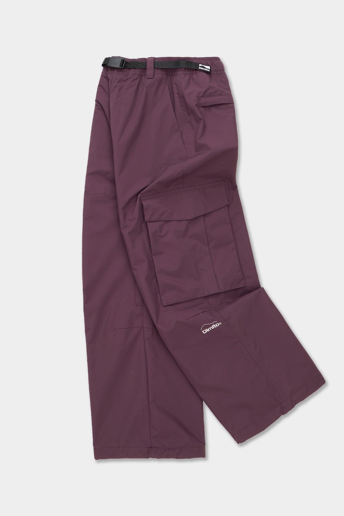 VERT CARGO BIG PANTS WINE