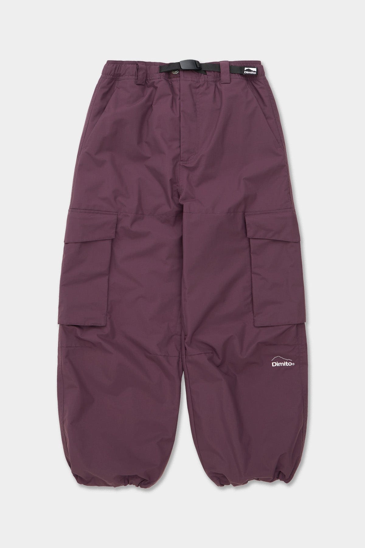 VERT CARGO BIG PANTS WINE