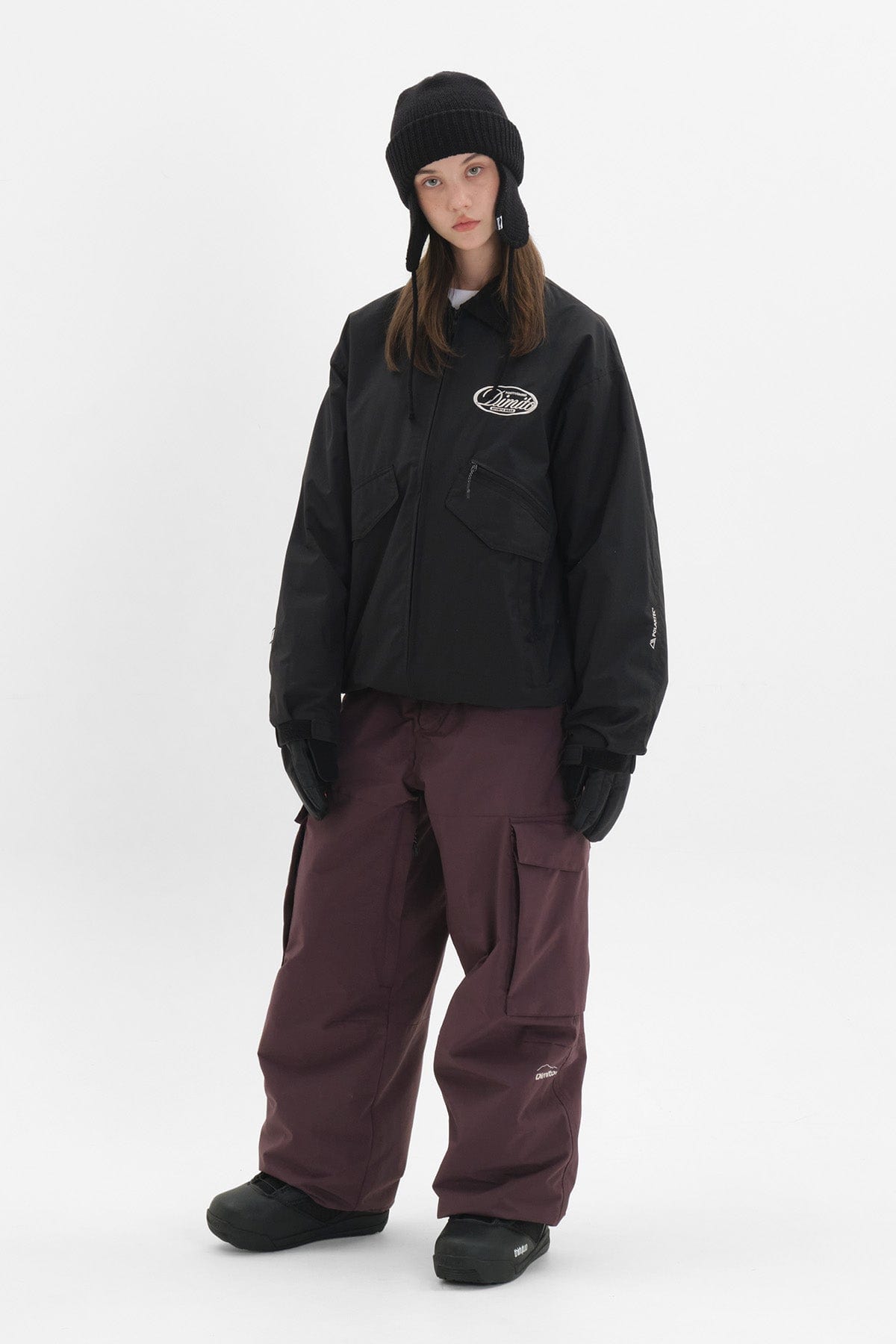 VERT CARGO BIG PANTS WINE