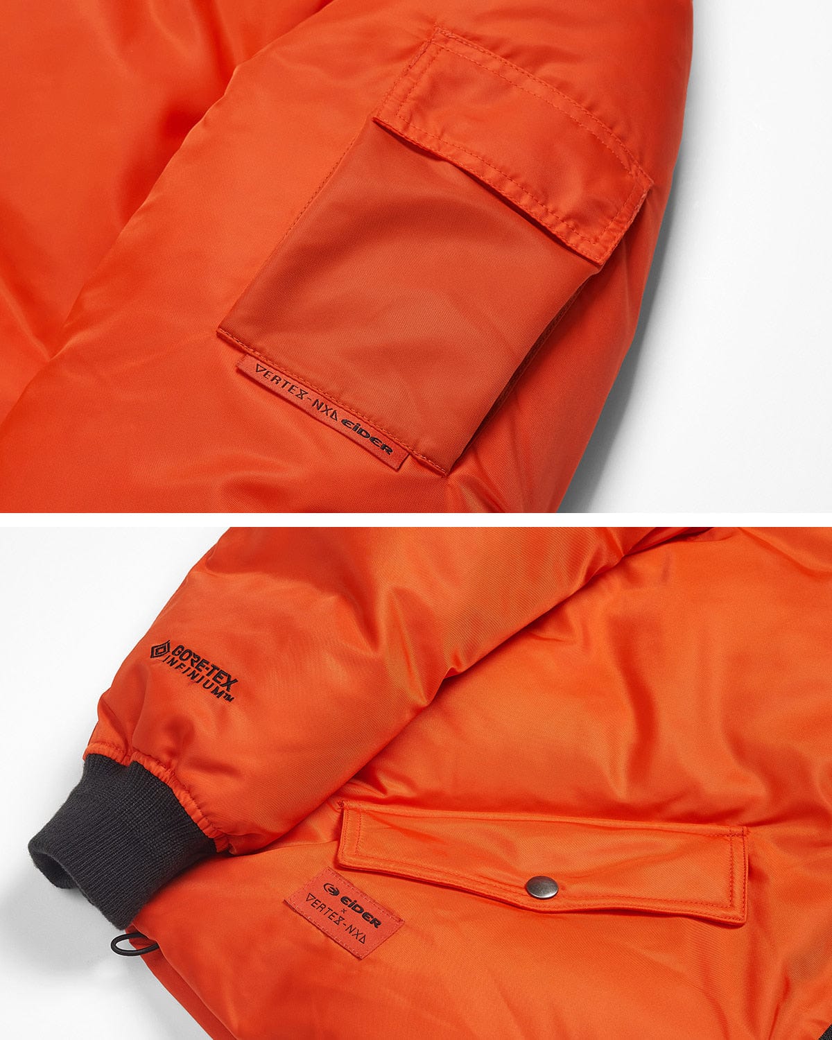 VERT COMBAT DOWN (VTX X EIDER) JACKET DEEP ORANGE