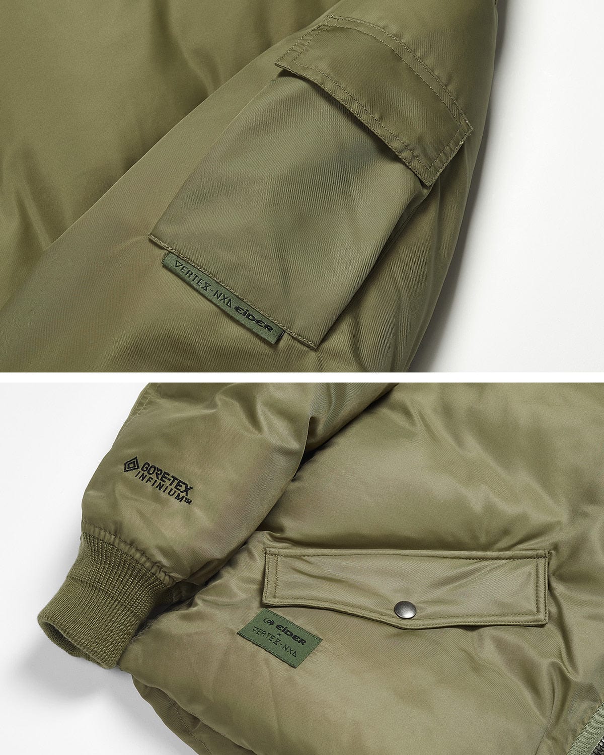 VERT COMBAT DOWN (VTX X EIDER) JACKET OLIVE