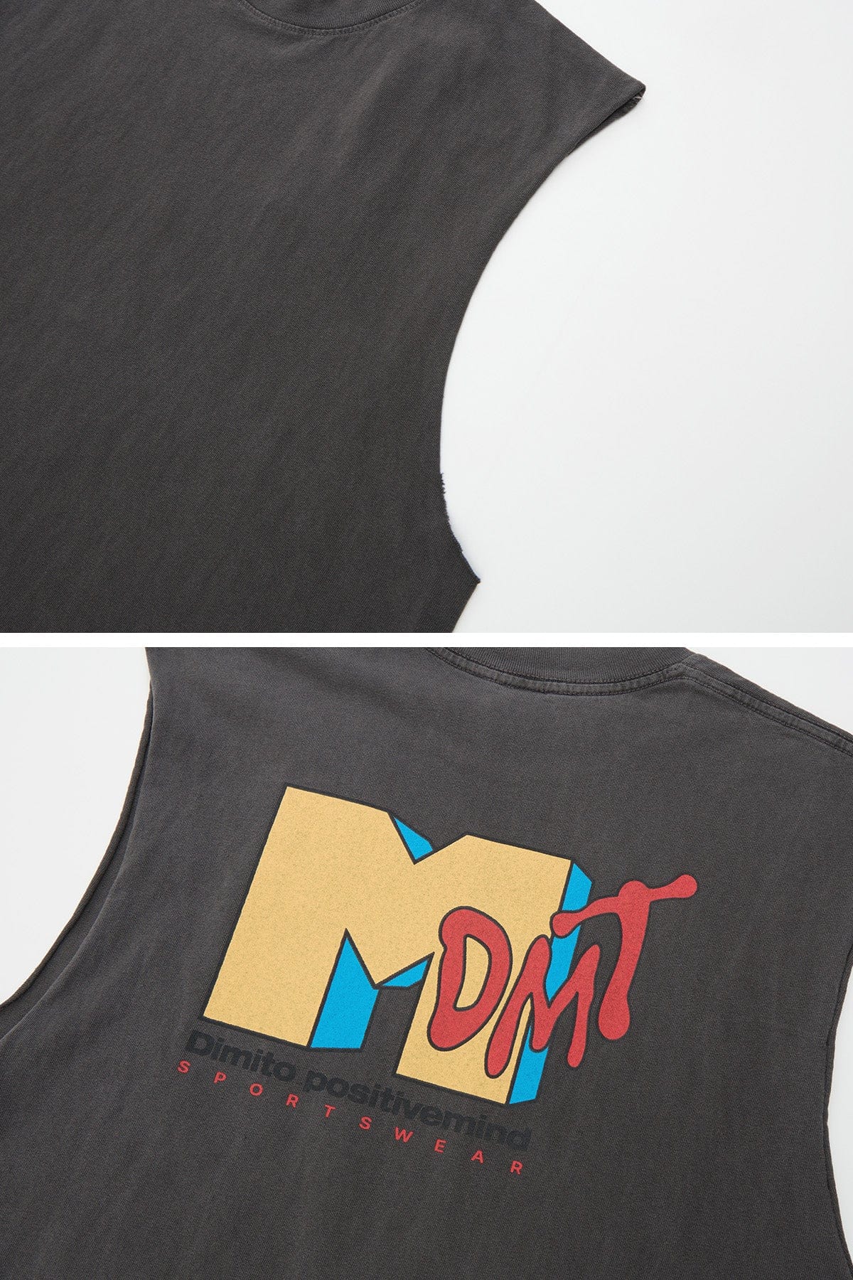 VERT DMTV SLEEVELESS GD 6.5OZ TEE VINTAGE BLACK