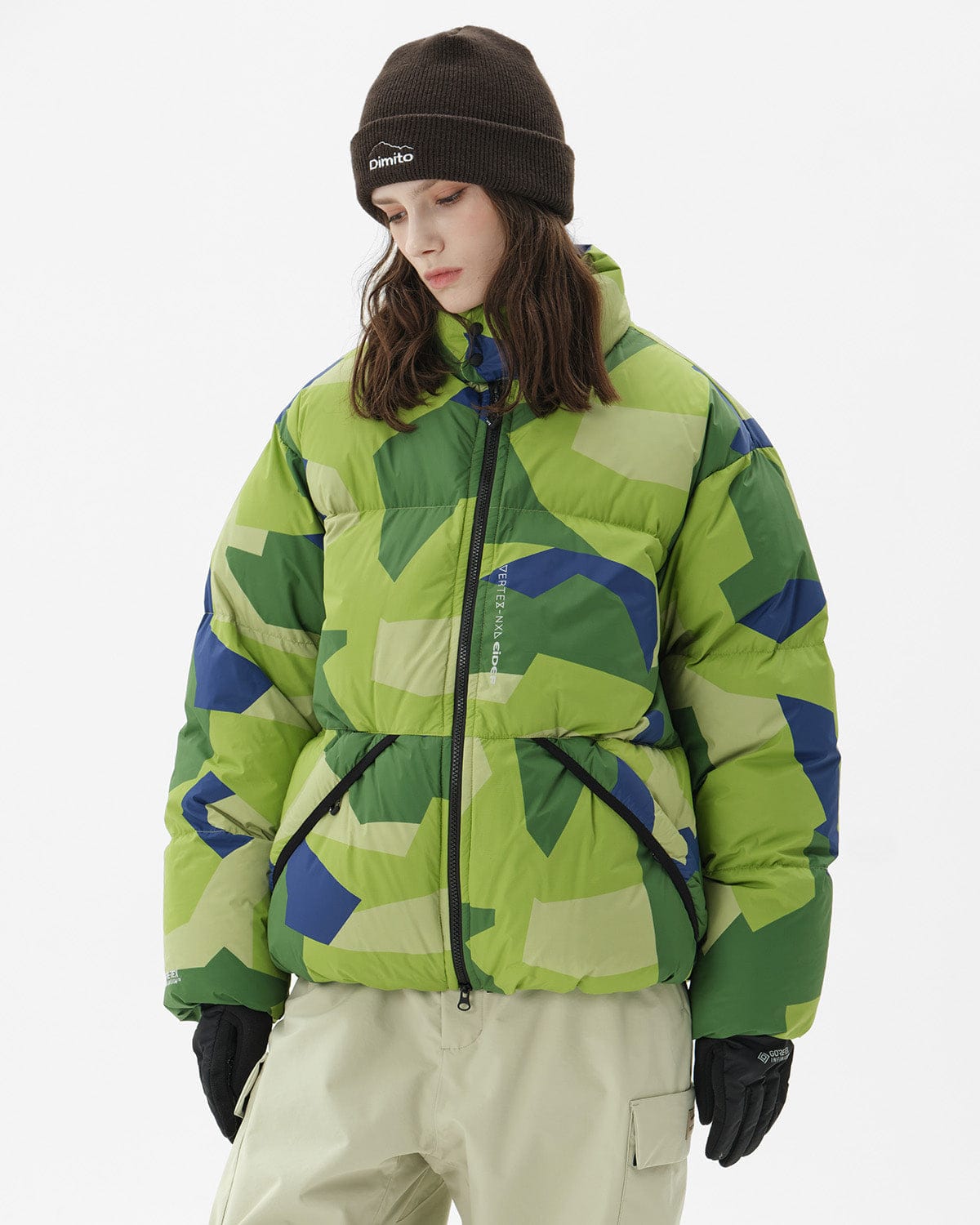 VERT EASY SP DOWN (VTX X EIDER) JACKET UF90 CAMO GREEN