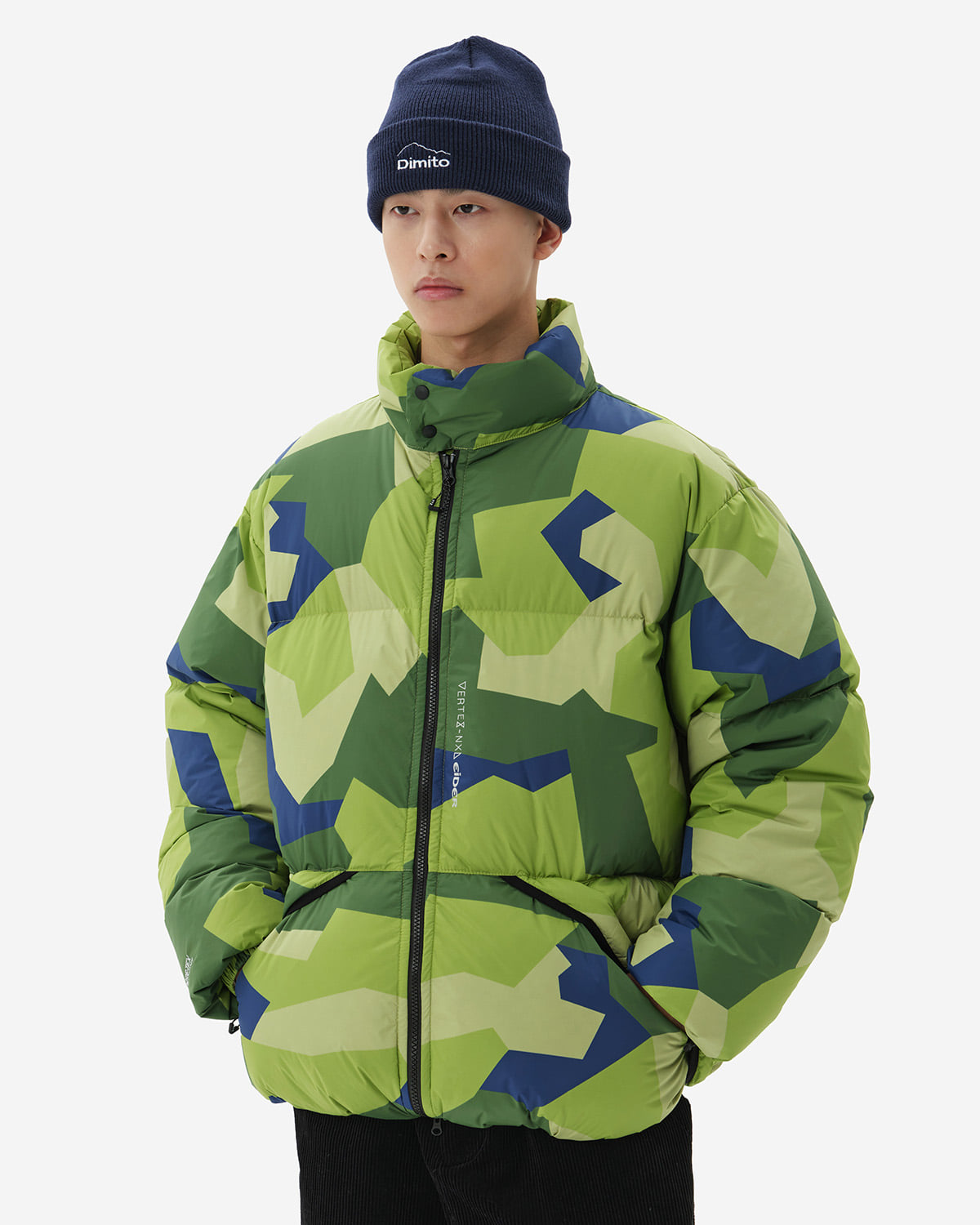 VERT EASY SP DOWN (VTX X EIDER) JACKET UF90 CAMO GREEN