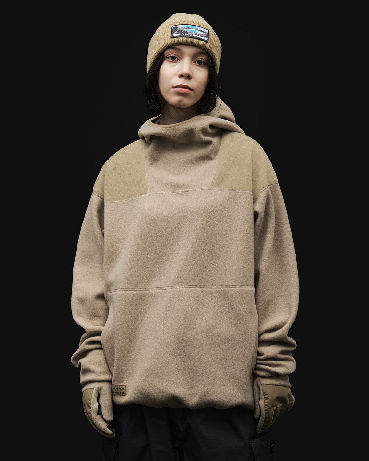 VERT FLEECE (VTX X EIDER) HOODIE BEIGE