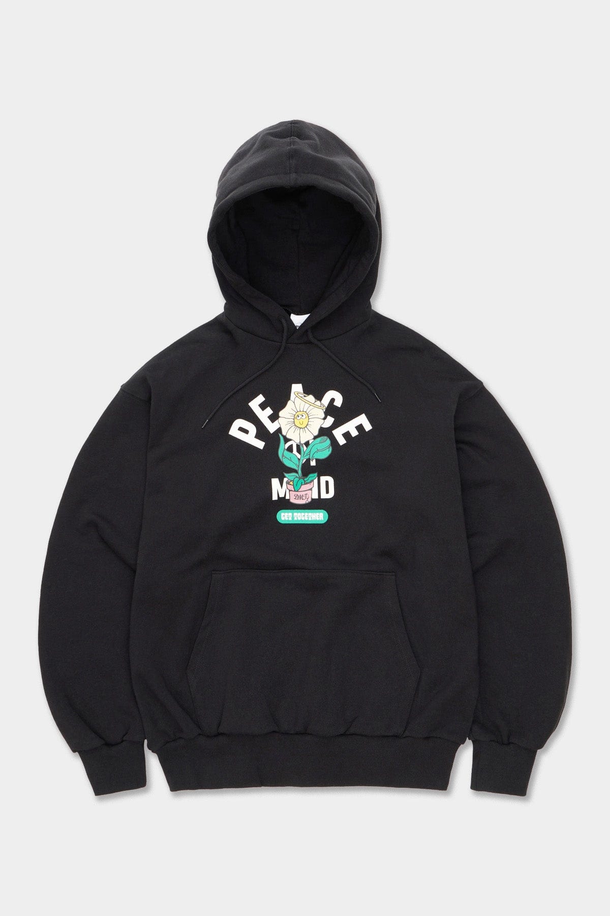 VERT FLOWER HOODIE BLACK